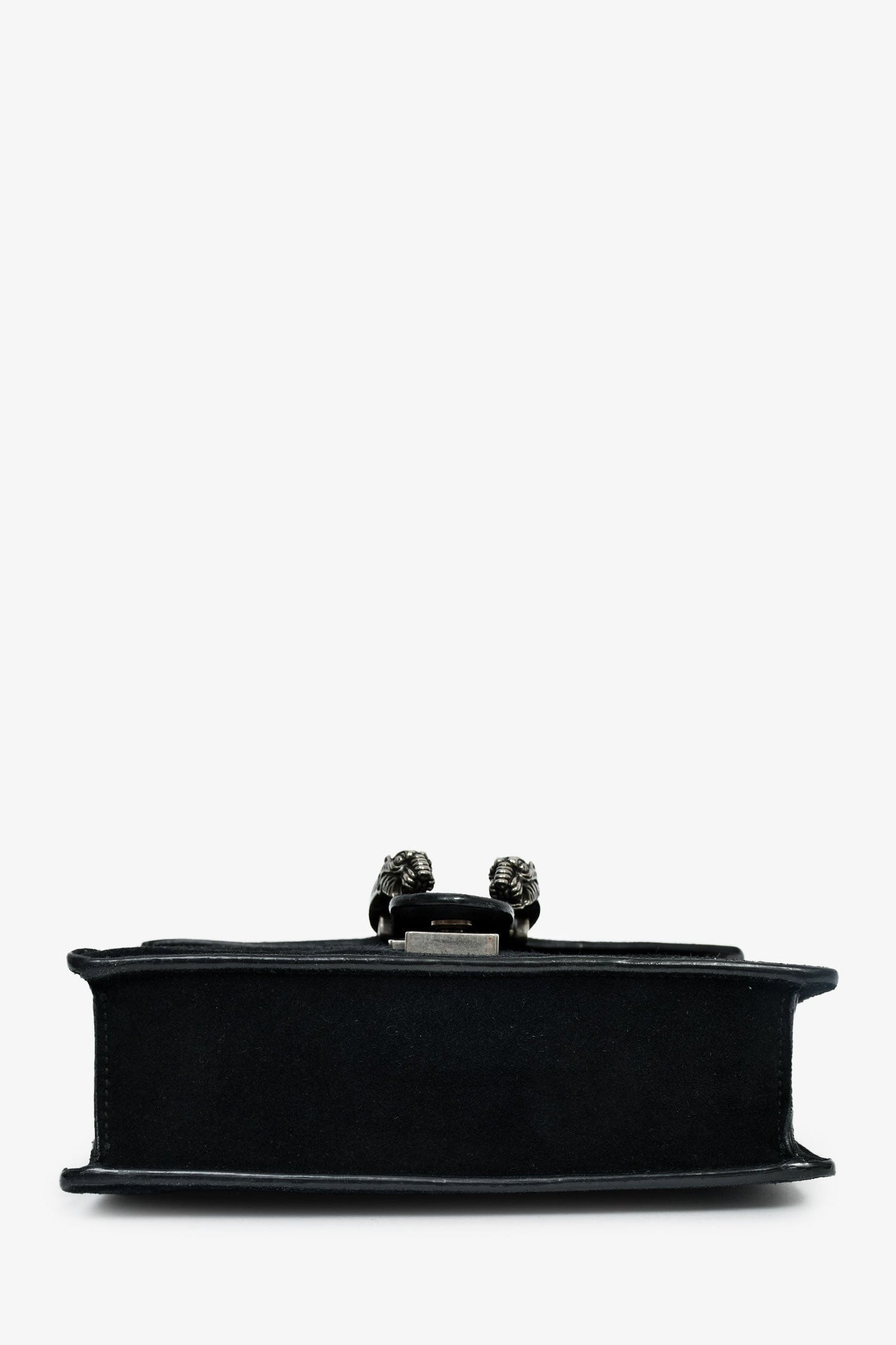 Gucci Black Suede Mini Dionysus Chain Shoulder Bag