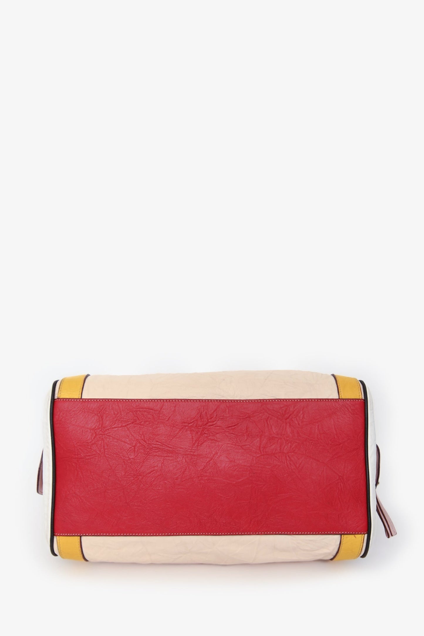 Dolce & Gabbana Pink/White Leather Top Handle With Strap
