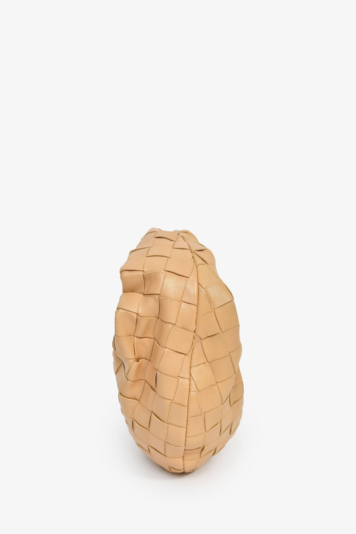 Bottega Veneta Beige Intrecciato Lambskin Mini Jodie Bag