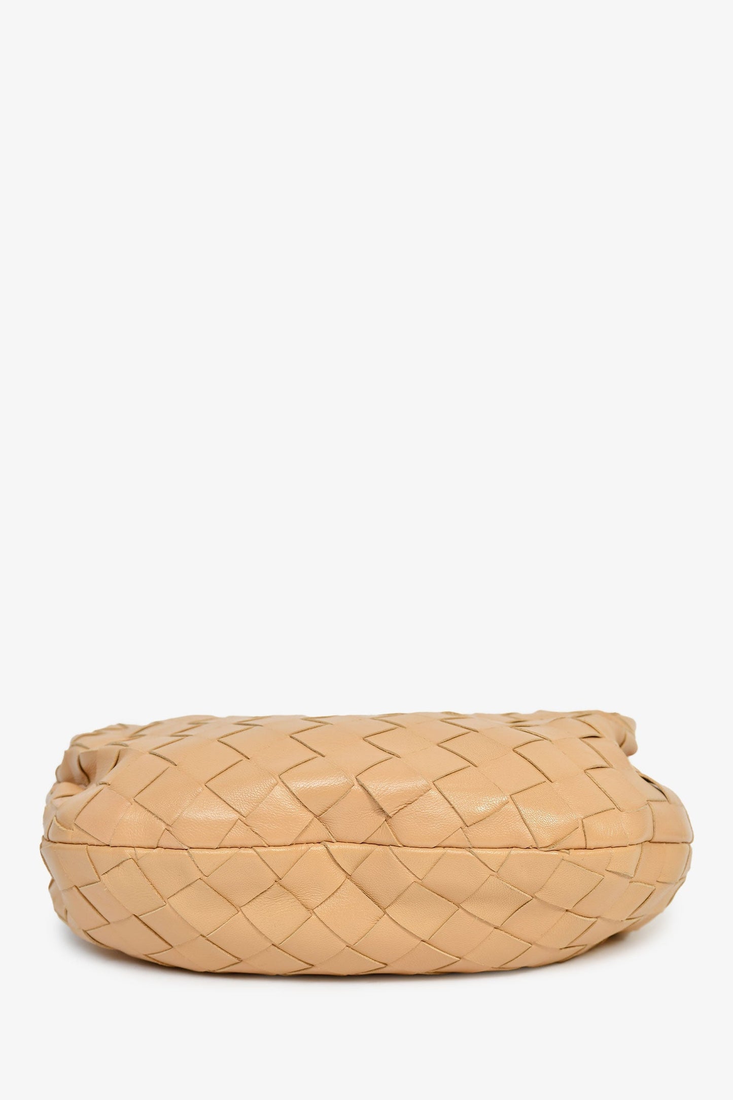 Bottega Veneta Beige Intrecciato Lambskin Mini Jodie Bag