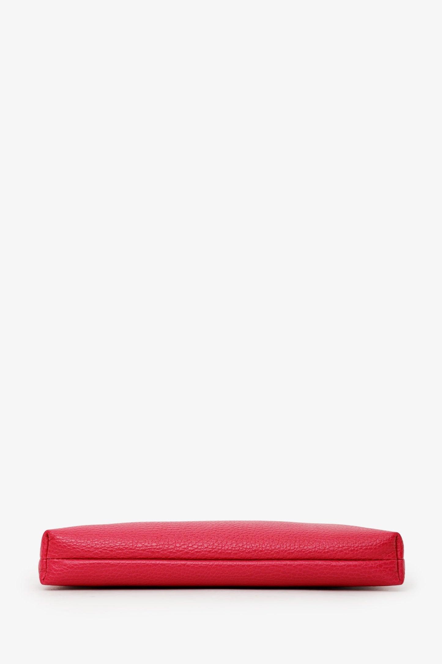 Gucci Pink Pebbled Leather Swing Clutch