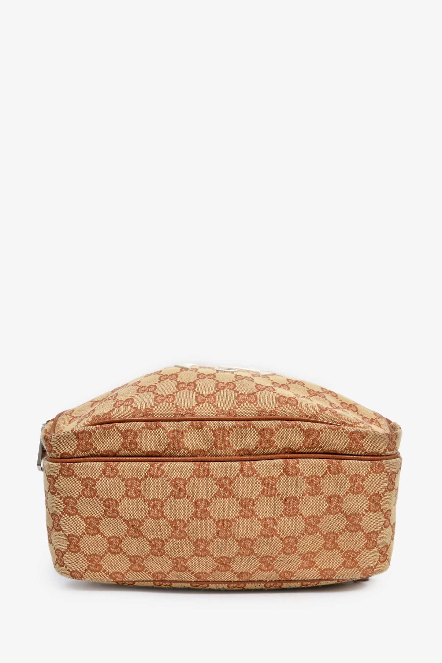 Gucci x New York Yankees Canvas Leather Trimmed Backpack