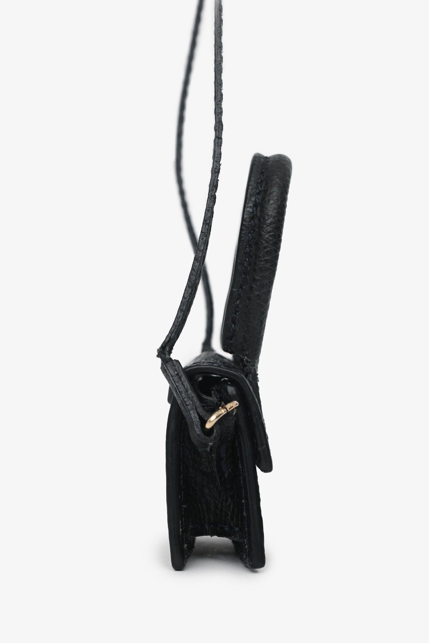 Jacquemus Navy Leather Micro Le Petit Chiquito
