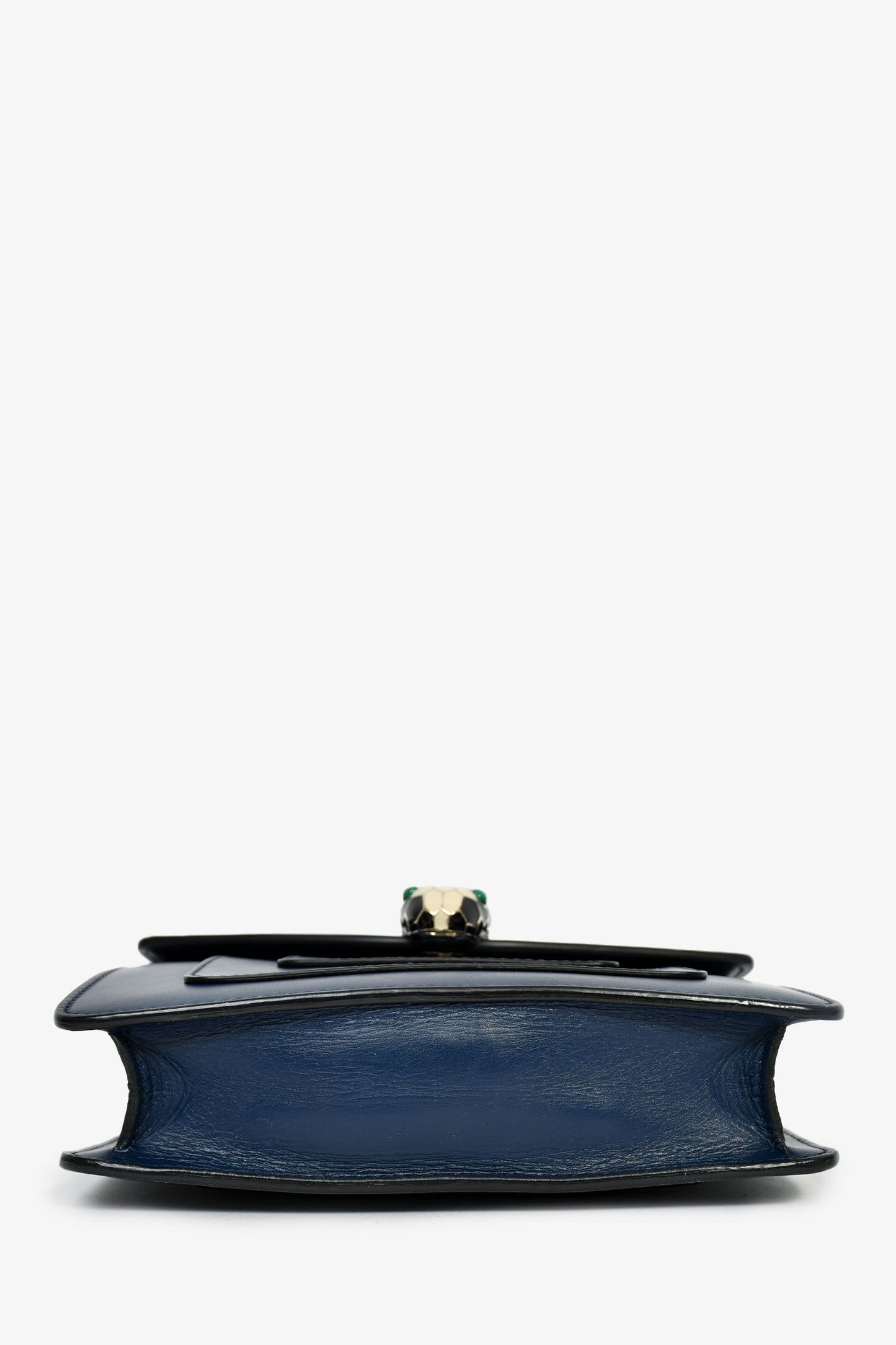 Bvlgari Blue Leather Serpenti Forever Small Crossbody Bag