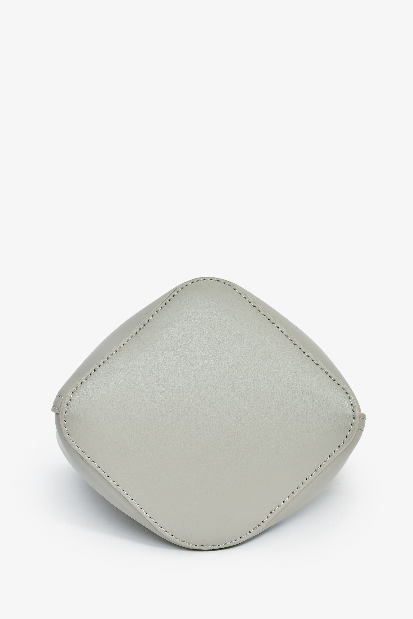 Loewe Grey Leather 'Pebble' Mini Bucket Bag