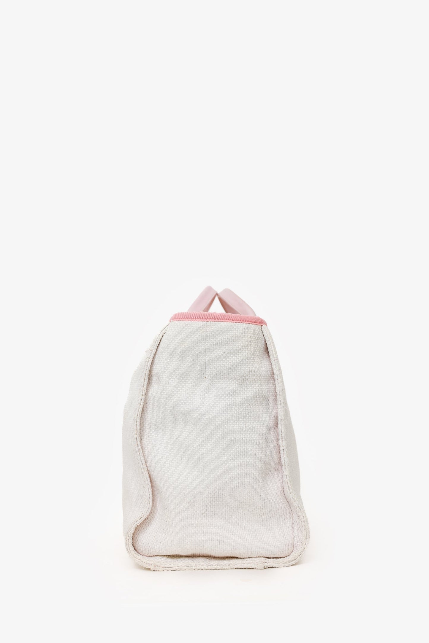 Chanel™ 2015-16 White/Pink Medium Deauville Tote