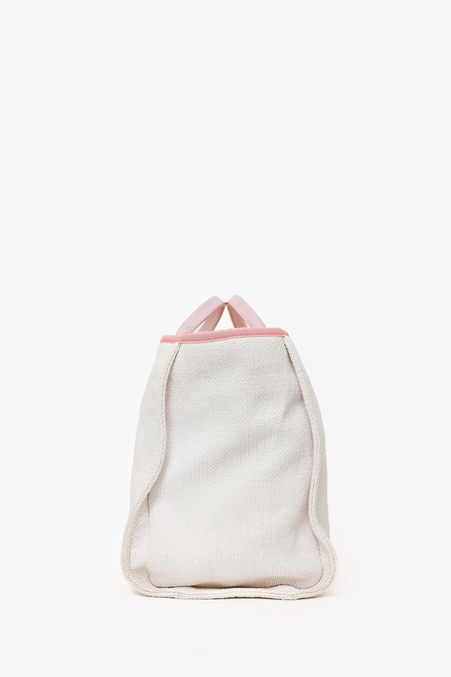 Chanel™ 2015-16 White/Pink Medium Deauville Tote