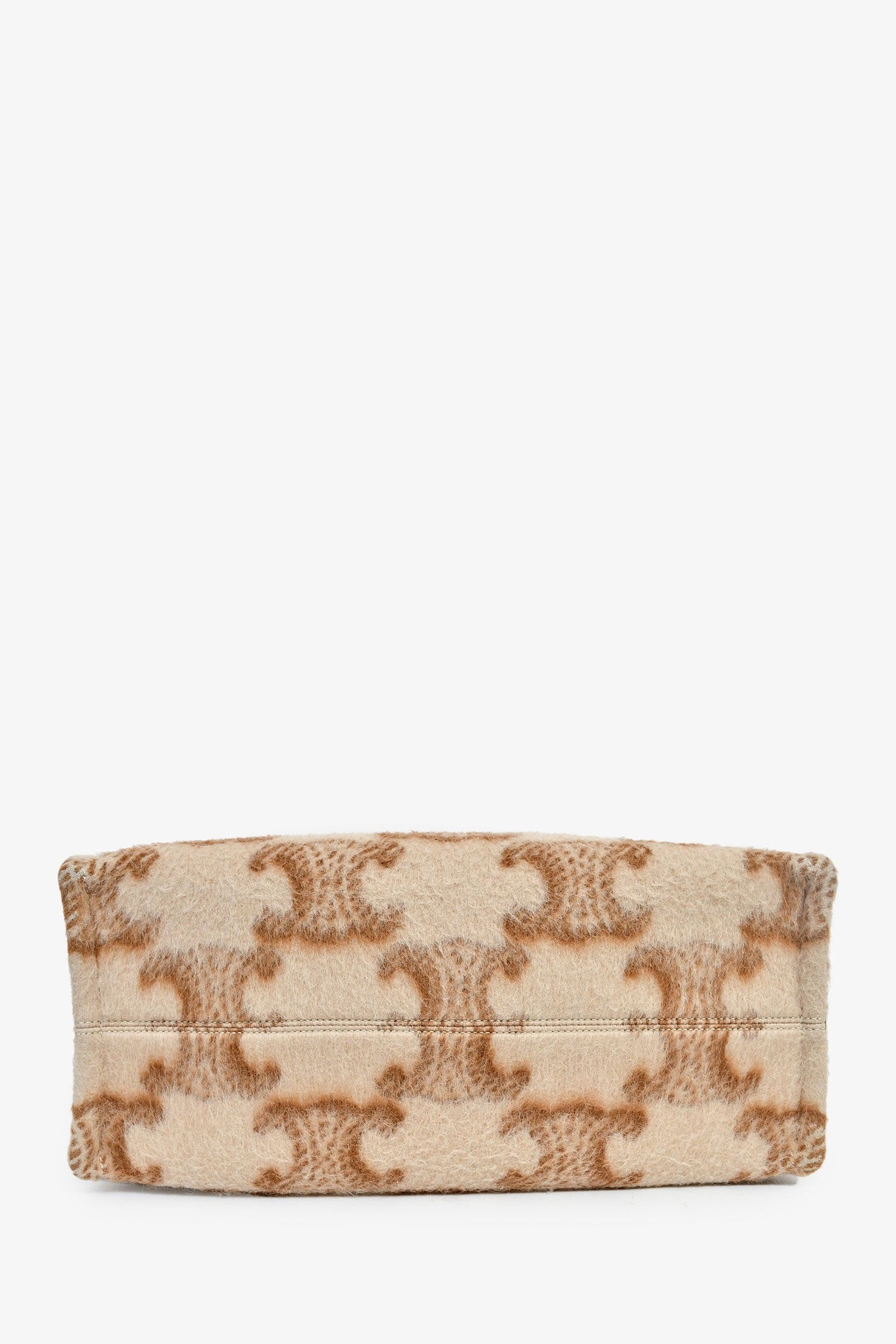 Celine Mohair Triomphe Cabas Thais Tote Bag