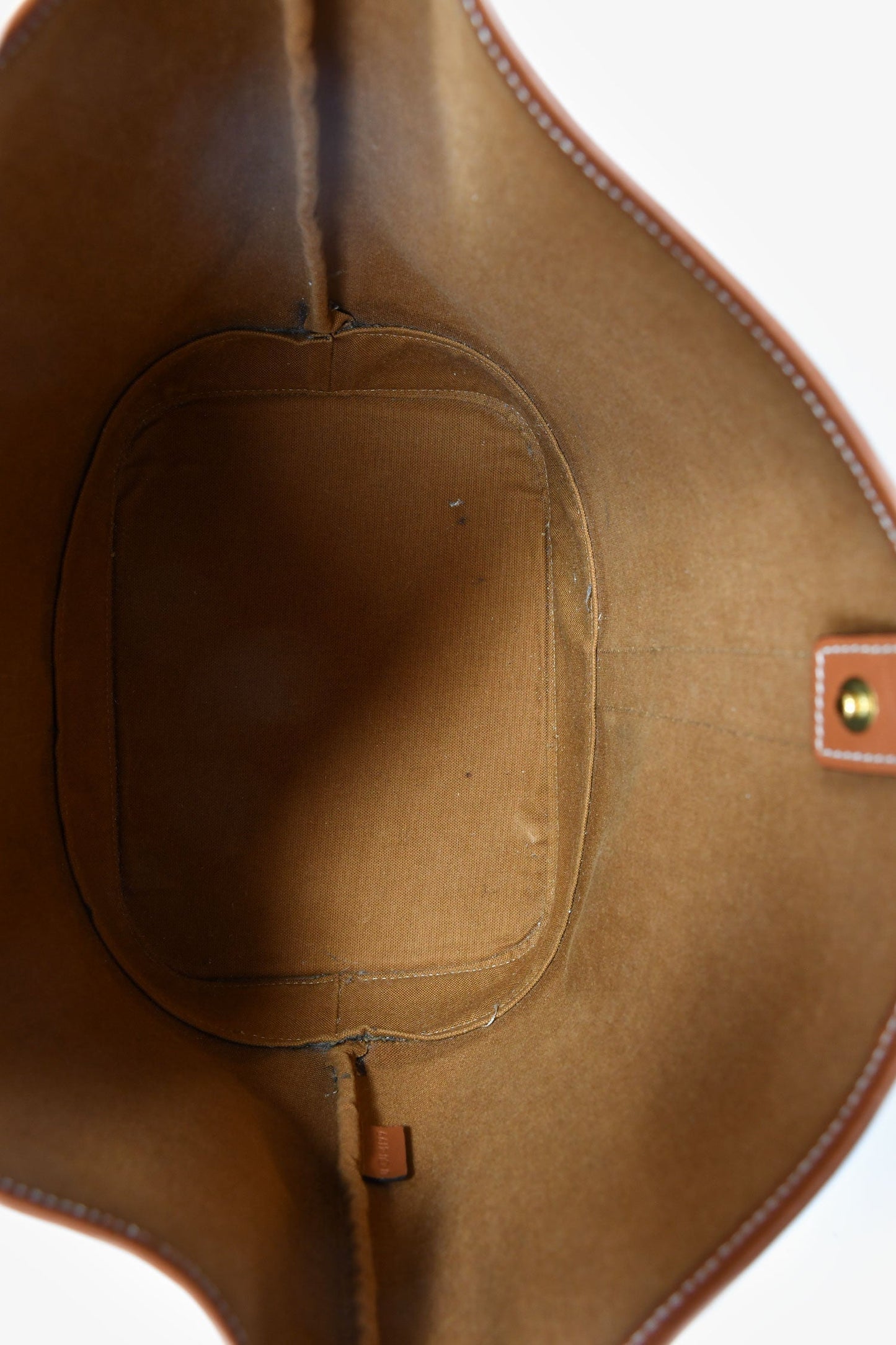 Celine 2019 Brown Canvas/Leather Triomphe Medium Bucket Bag