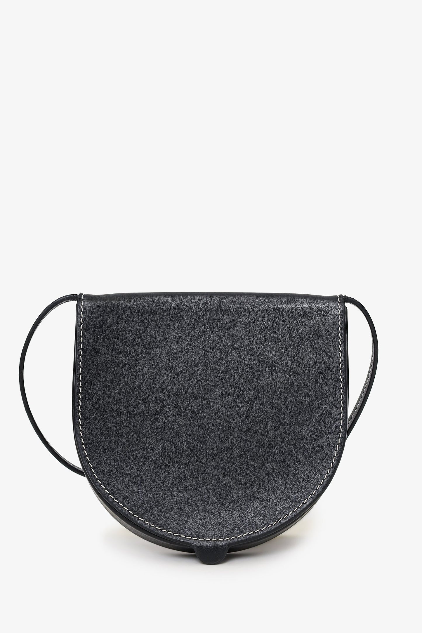 Loewe Black Leather Small Heel Crossbody Bag