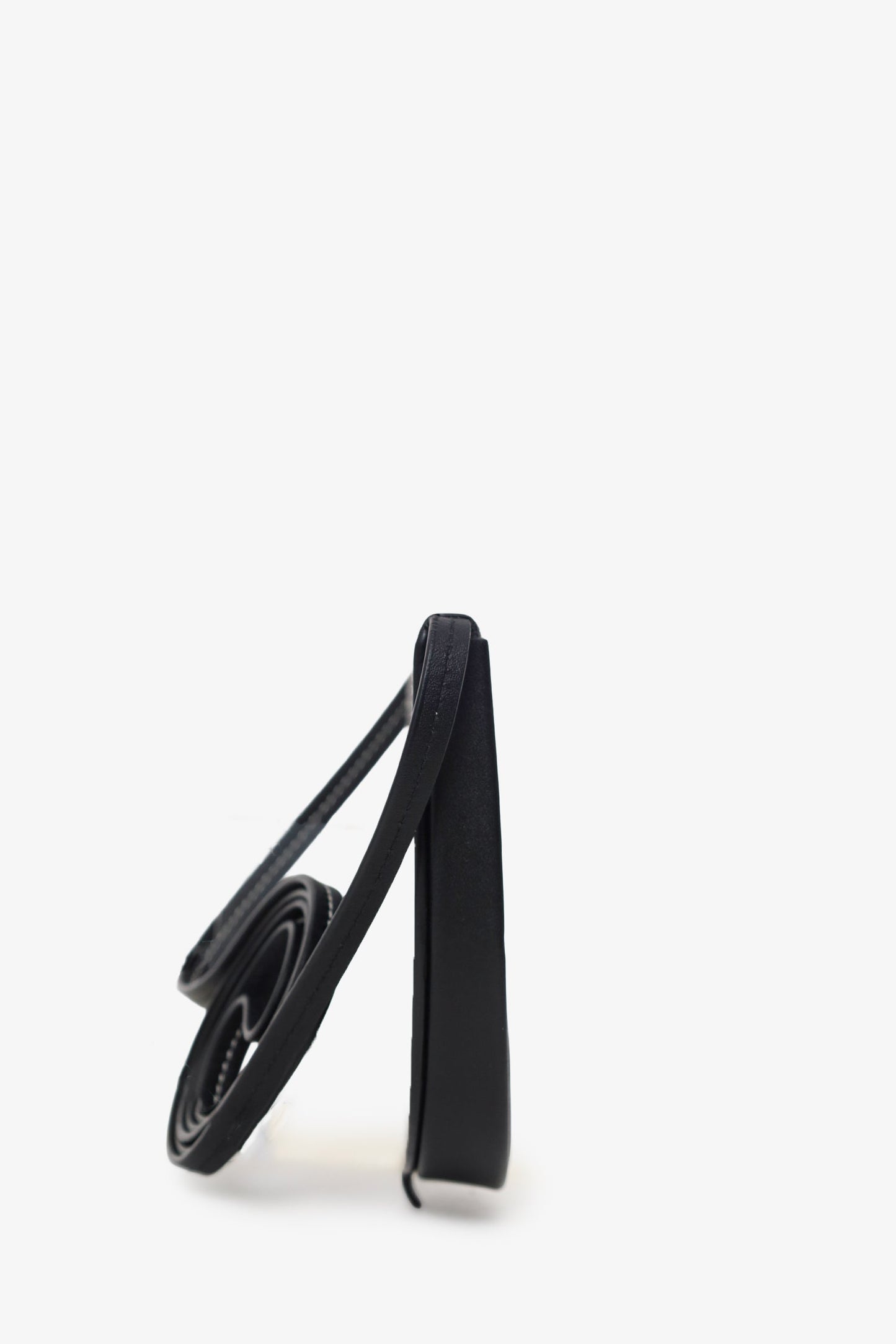 Loewe Black Leather Small Heel Crossbody Bag