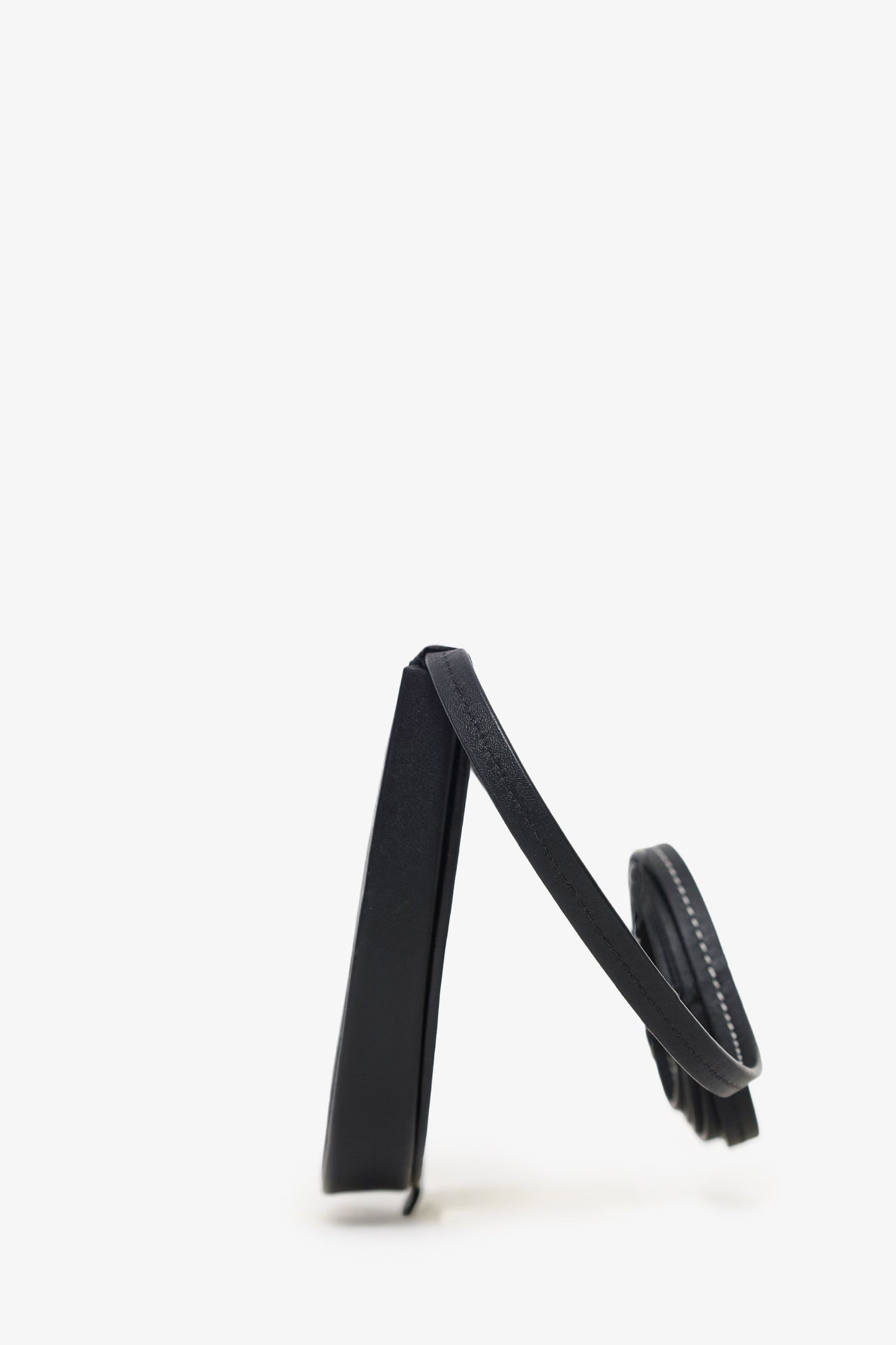 Loewe Black Leather Small Heel Crossbody Bag
