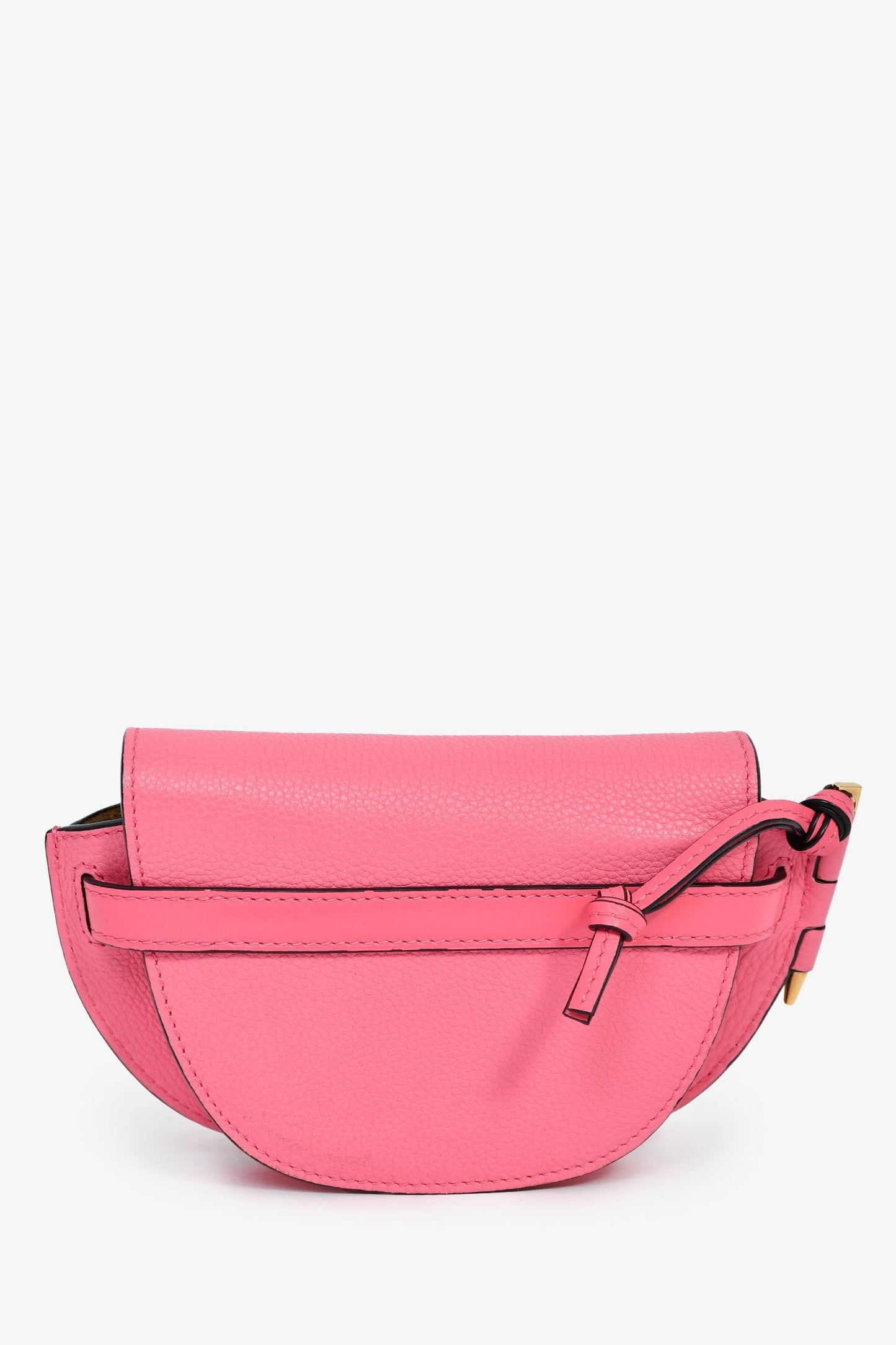 Loewe Pink Leather Mini 'Gate' Crossbody Bag