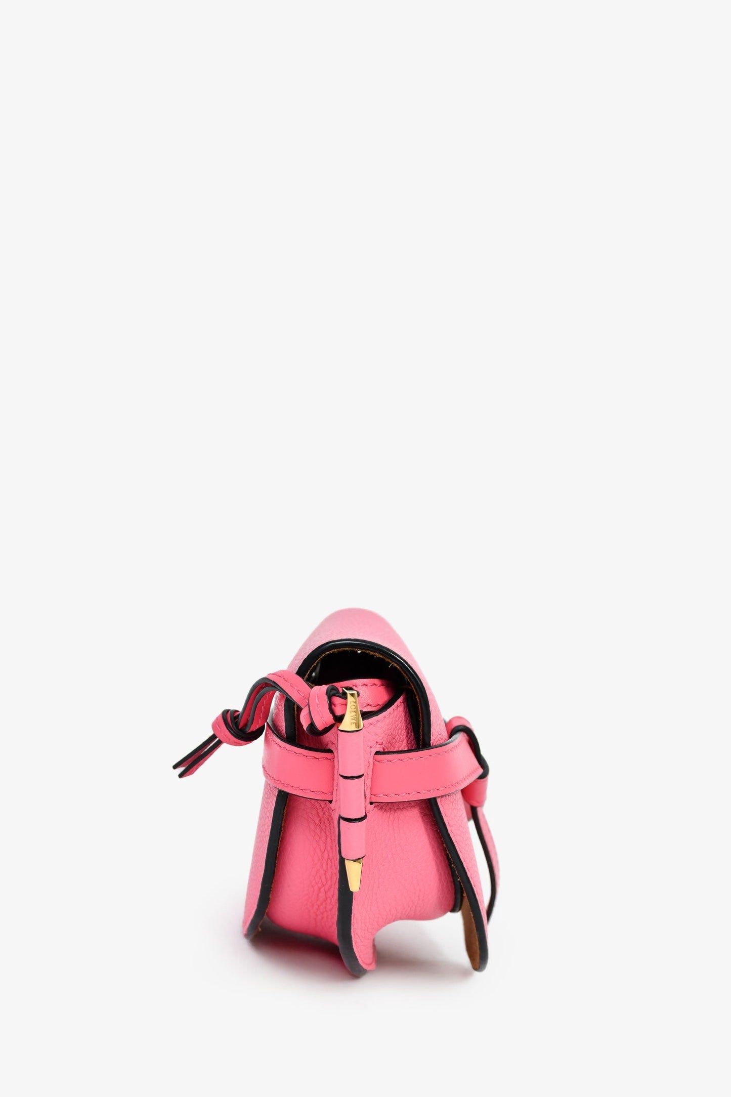 Loewe Pink Leather Mini 'Gate' Crossbody Bag