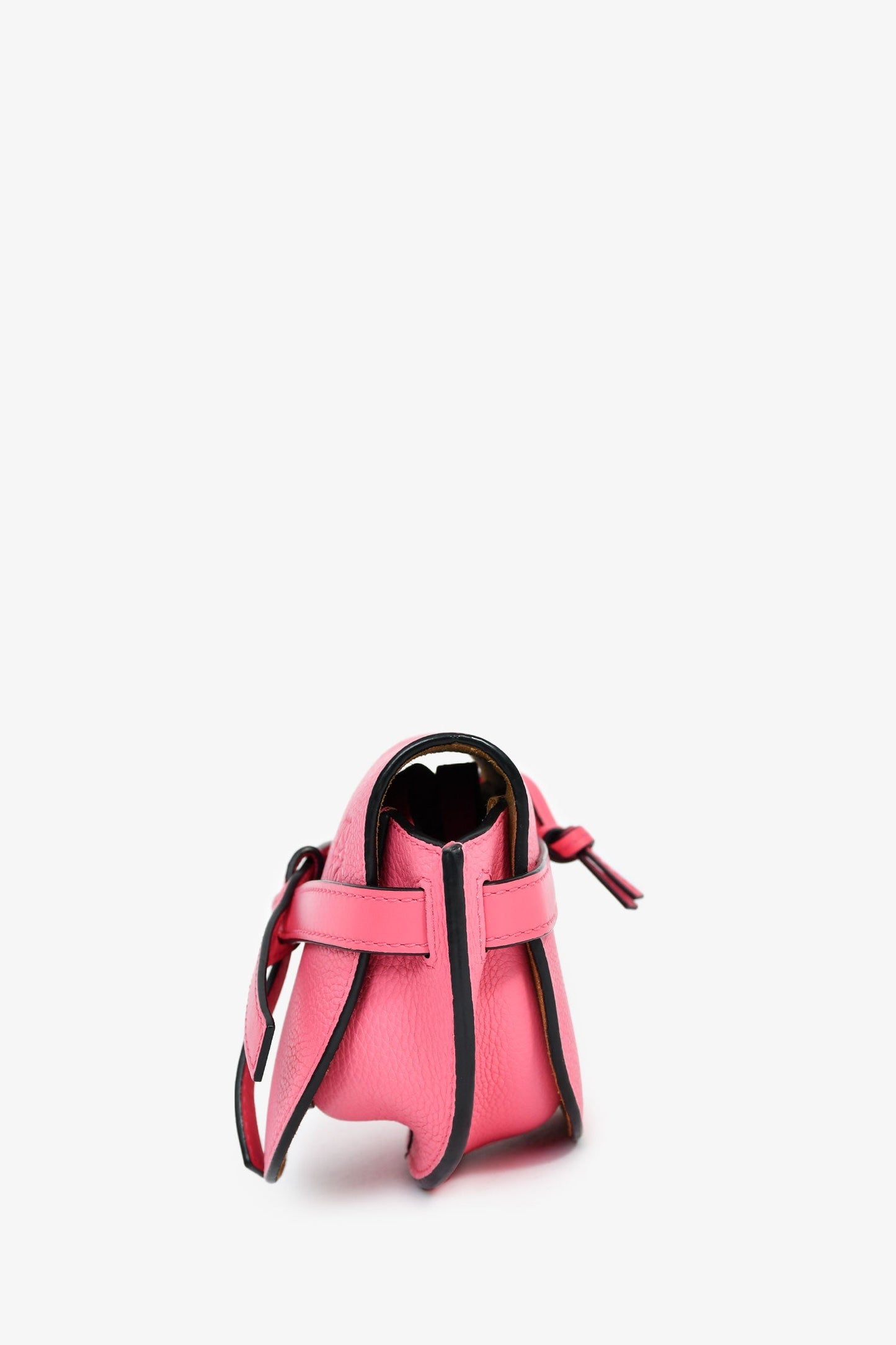 Loewe Pink Leather Mini 'Gate' Crossbody Bag