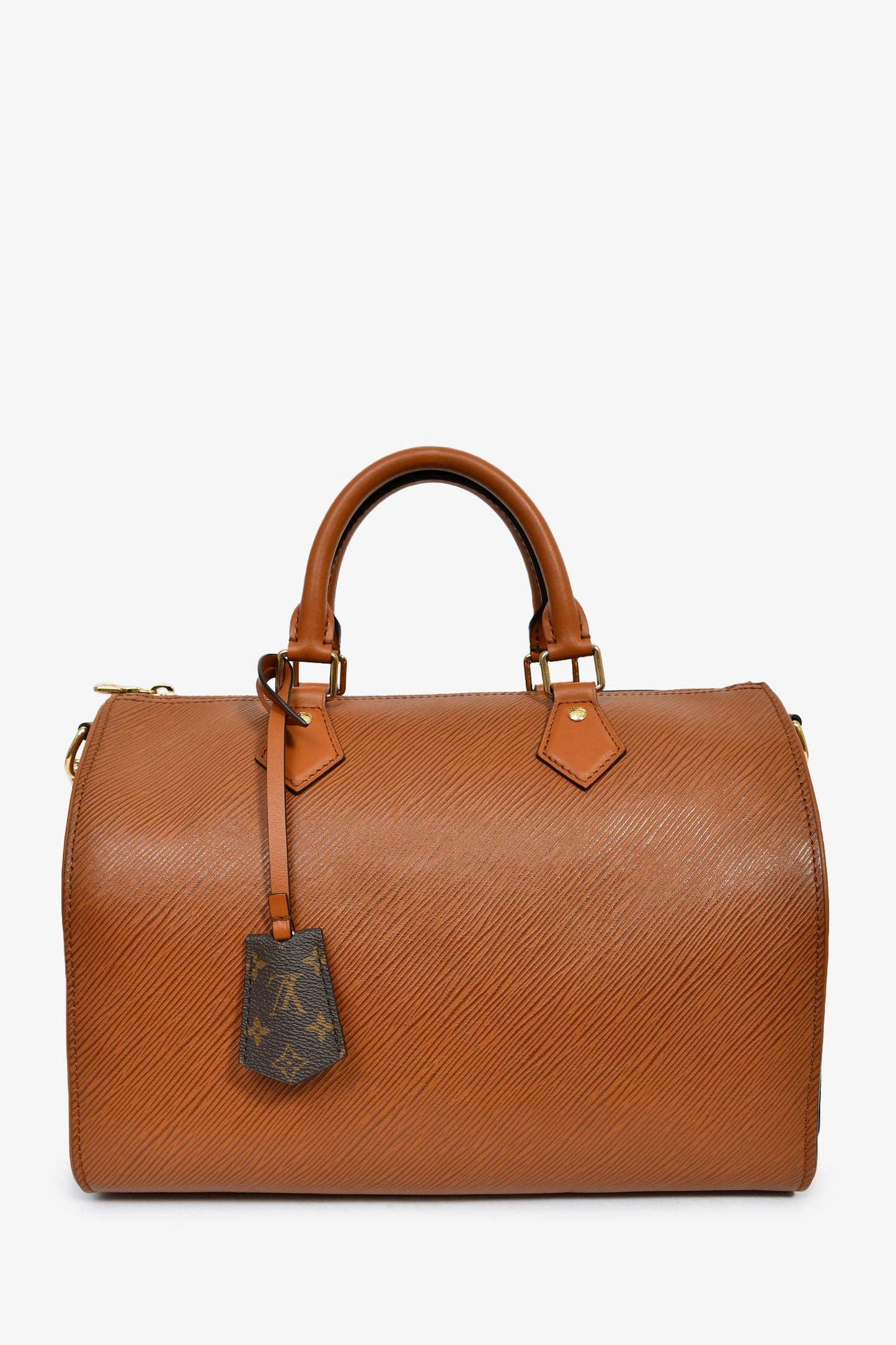 Louis Vuitton Brown Epi Leather Soft Speedy 30 With Strap