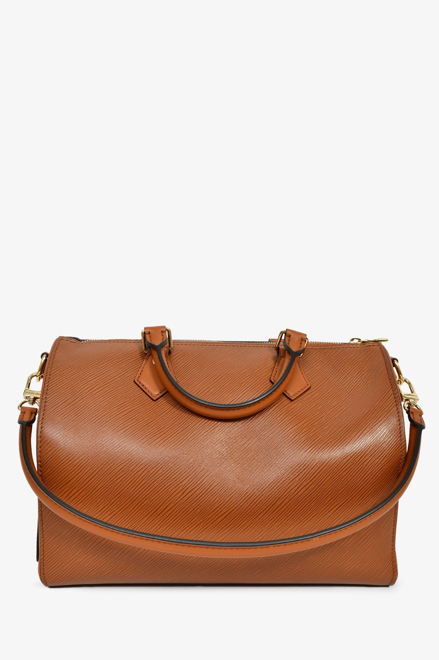 Louis Vuitton Brown Epi Leather Soft Speedy 30 With Strap