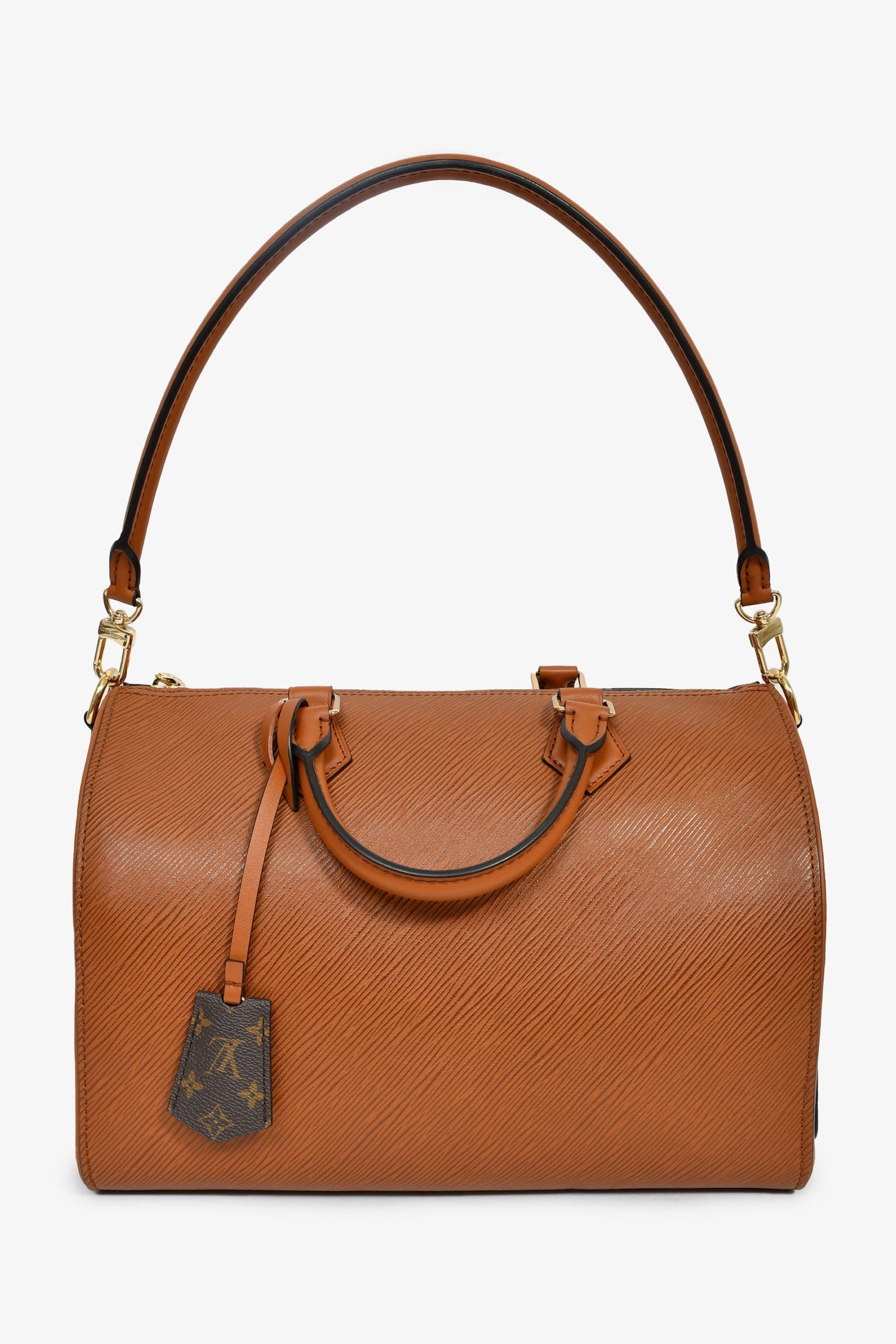 Louis Vuitton Brown Epi Leather Soft Speedy 30 With Strap