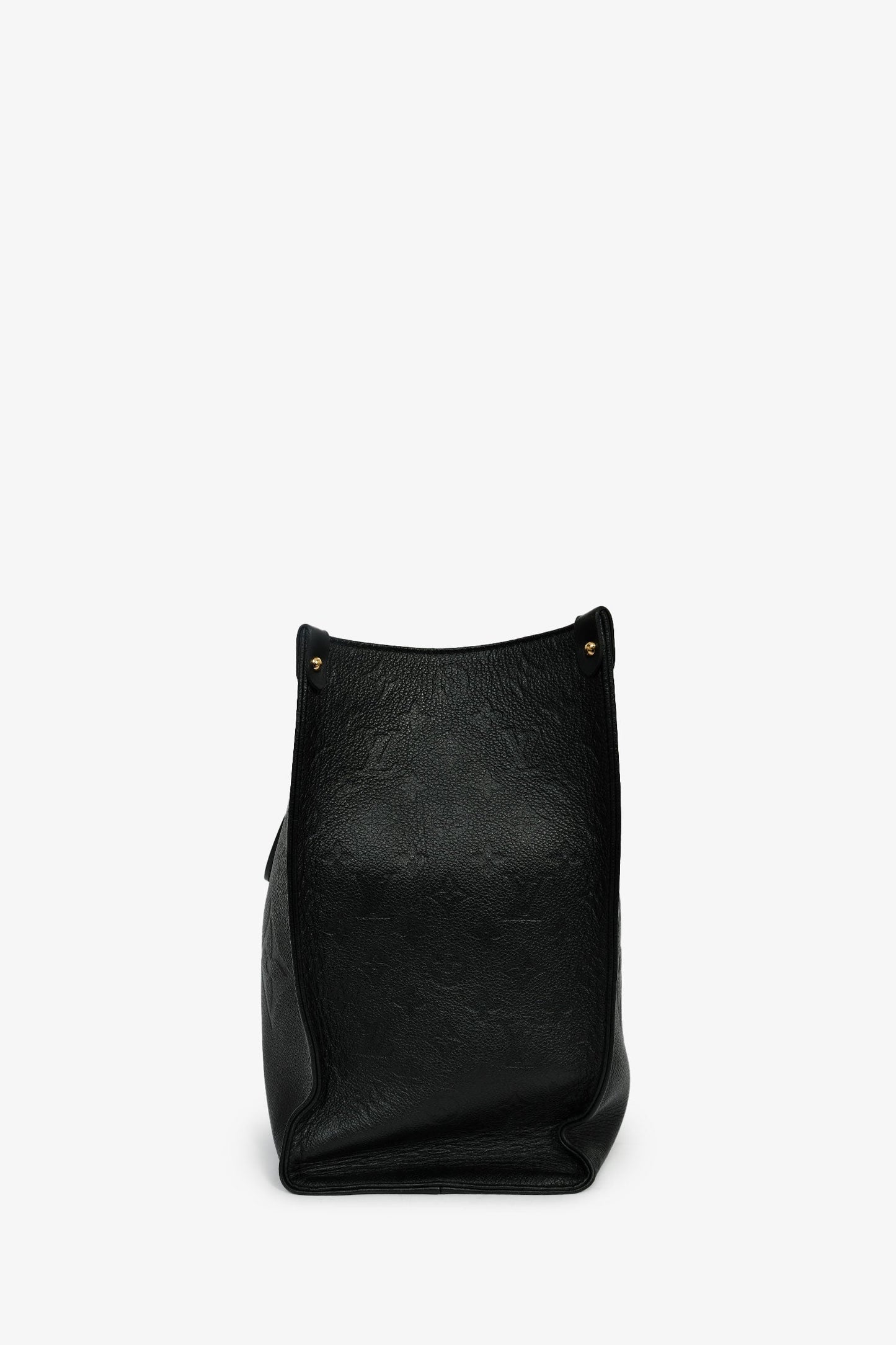 Louis Vuitton Black Leather Monogram Empriente OnTheGo GM Tote Bag