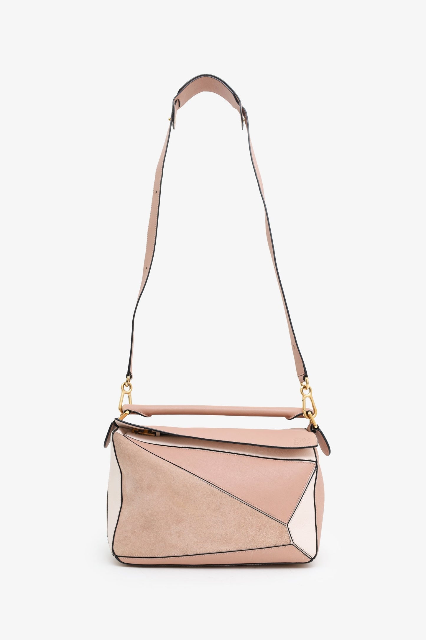 Loewe Mauve Tricolour Calfskin Medium Puzzle Bag