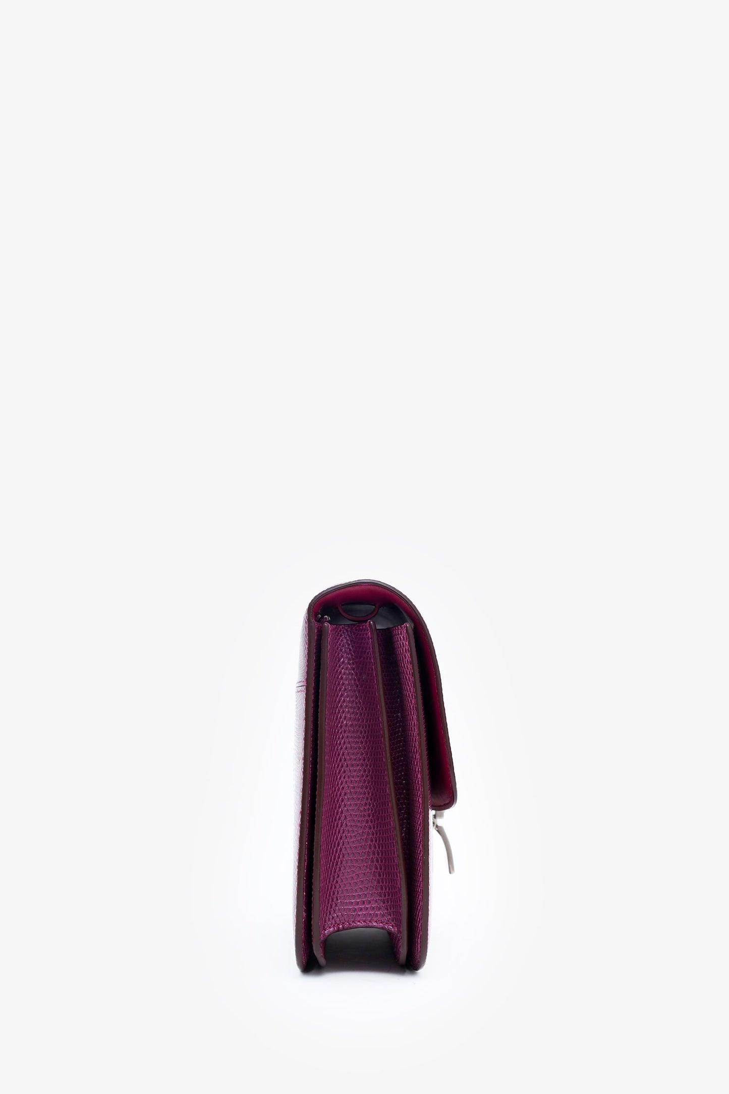 Celine Purple Lizard Leather Classic Medium Box Bag