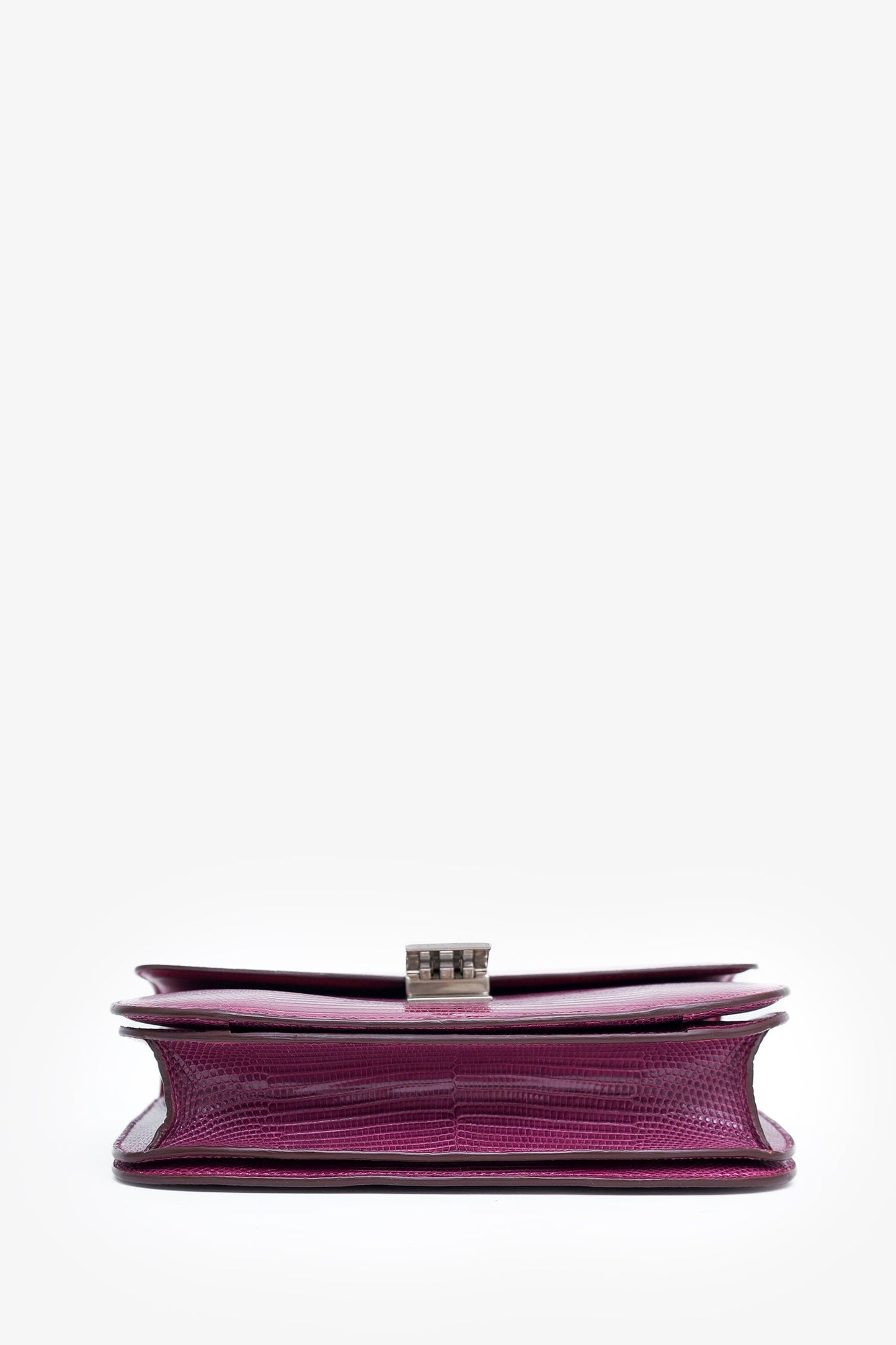 Celine Purple Lizard Leather Classic Medium Box Bag