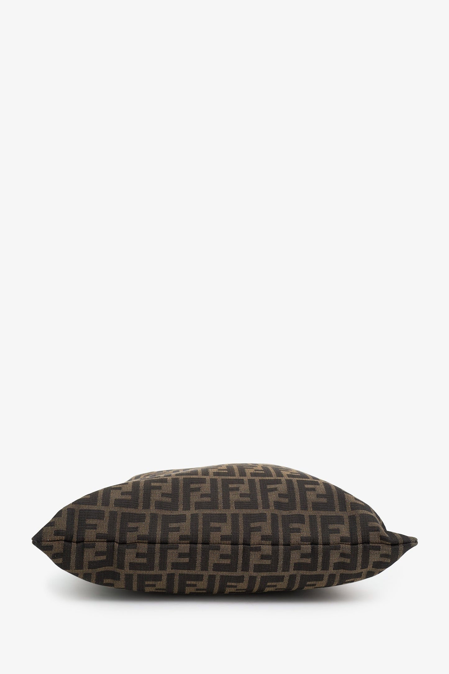 Fendi Zucca Print Canvas Bag With Metal Ring Handle