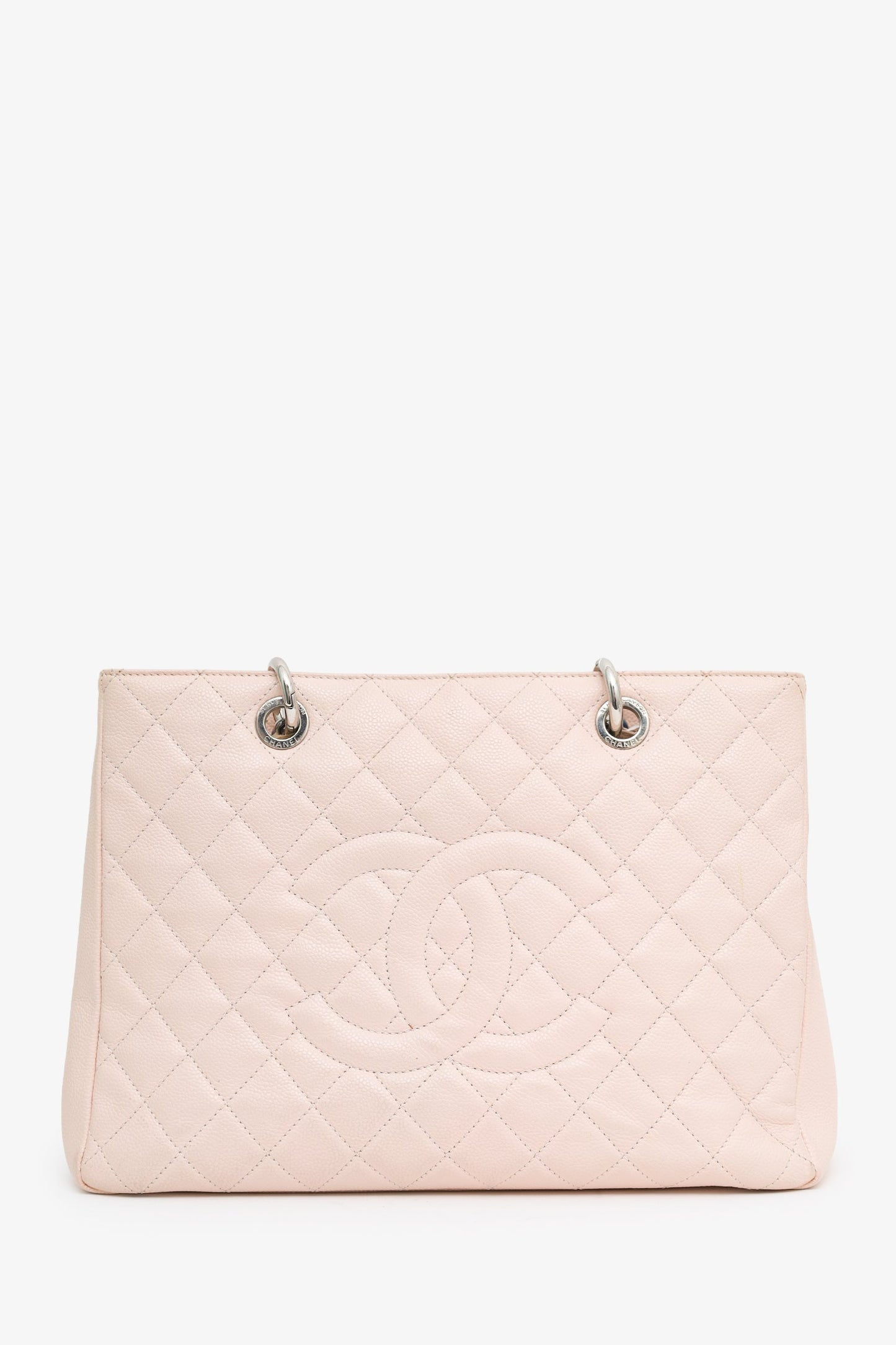 Chanel™ 2012-13 Pink Caviar Leather Grand Shopping Tote