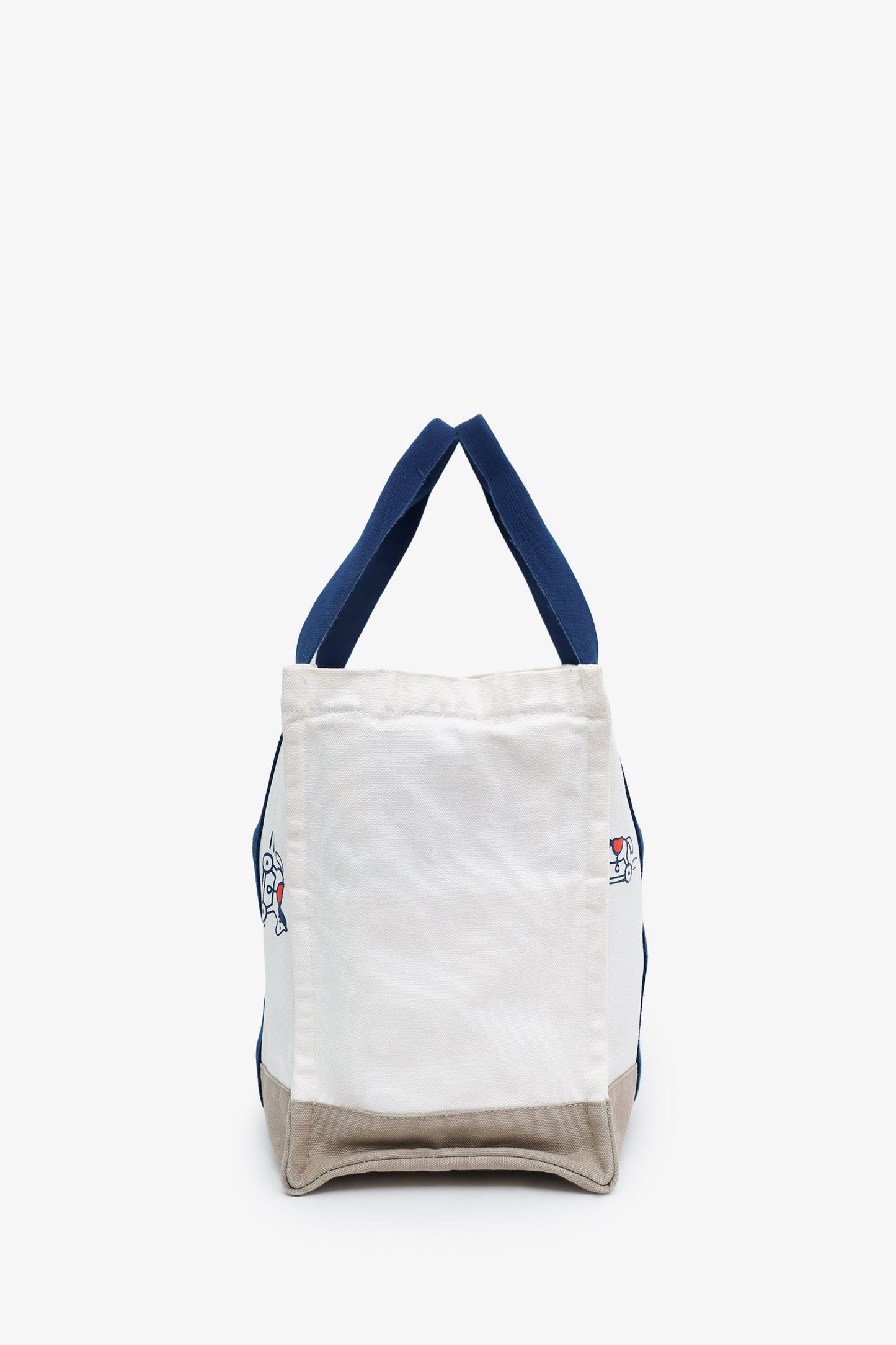 Hermes Bleu Marine Canvas Adada Nappy Bag