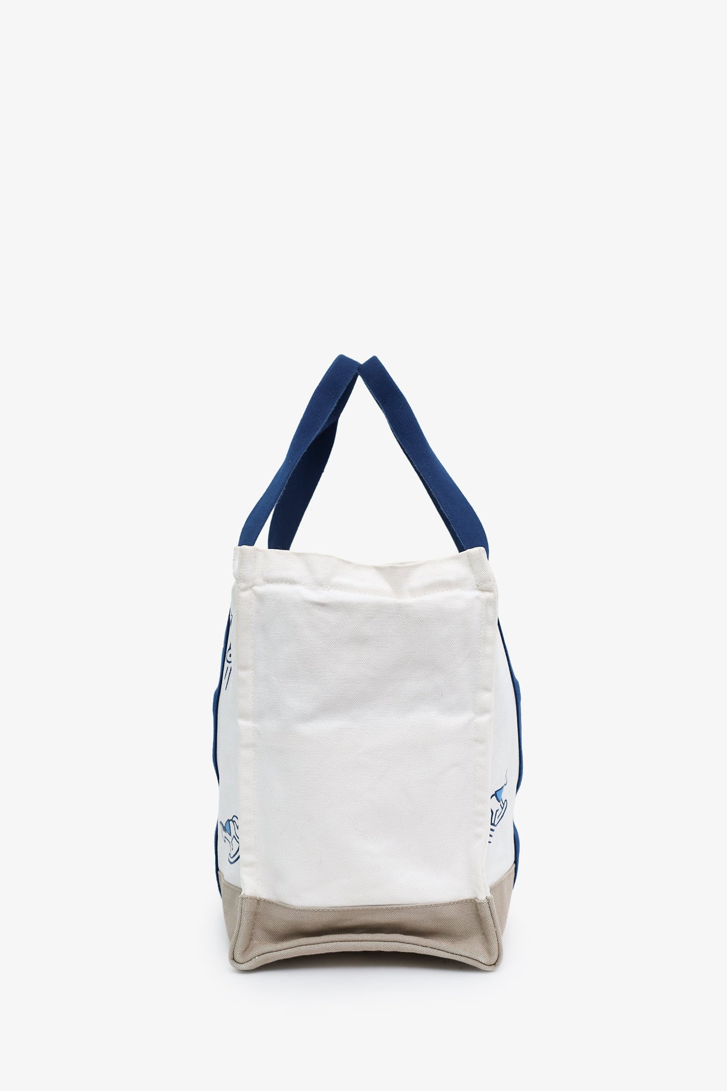 Hermes Bleu Marine Canvas Adada Nappy Bag
