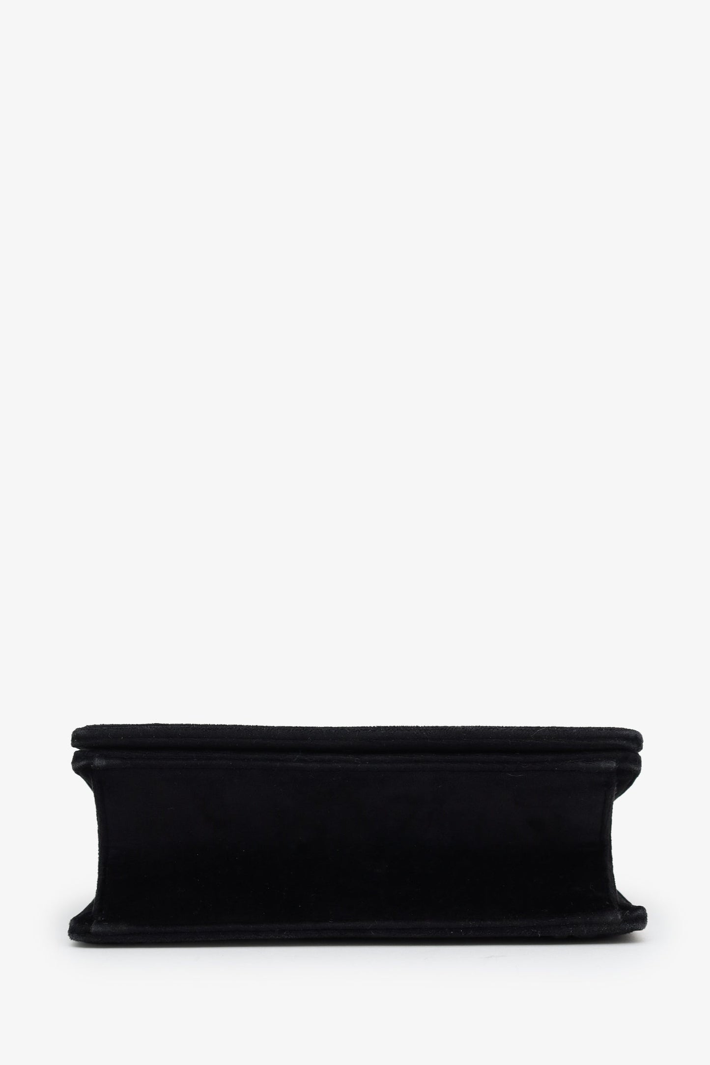 Christian Dior 2019 Black Velvet Small Diorama Shoulder Bag