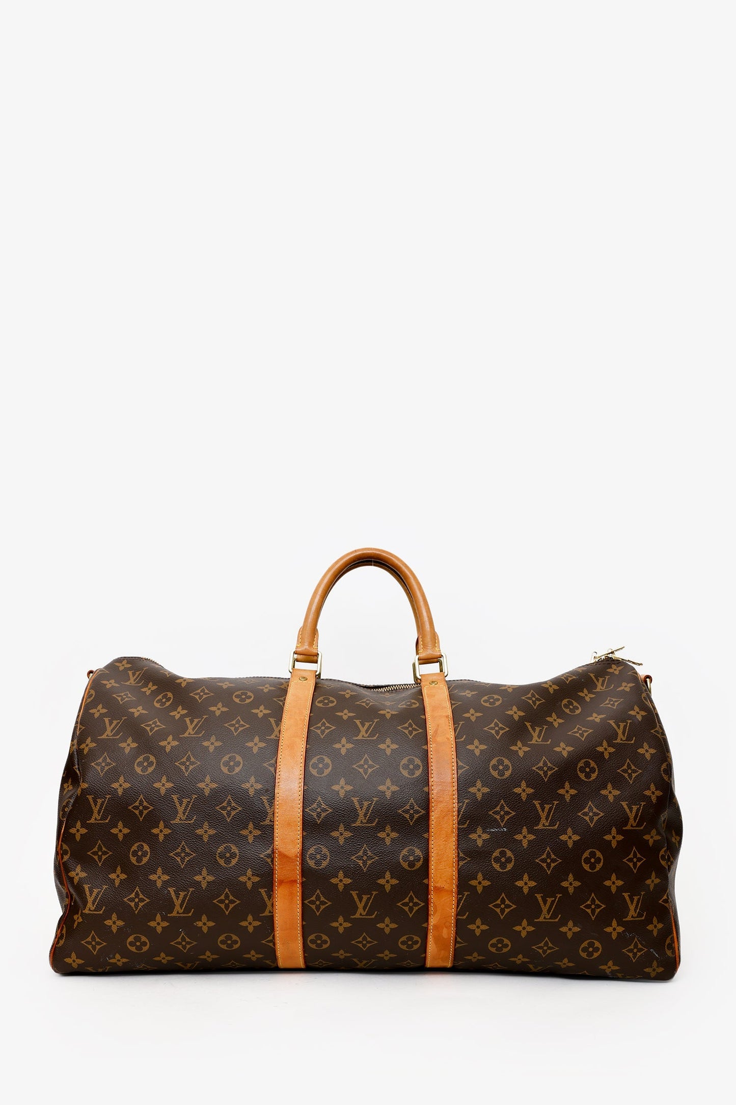 Louis Vuitton 2018 Monogram Canvas/Leather Keepall Bandoulière 55 With Strap