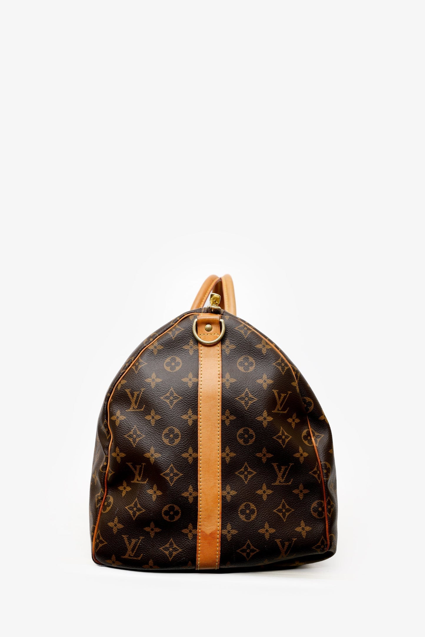 Louis Vuitton 2018 Monogram Canvas/Leather Keepall Bandoulière 55 With Strap