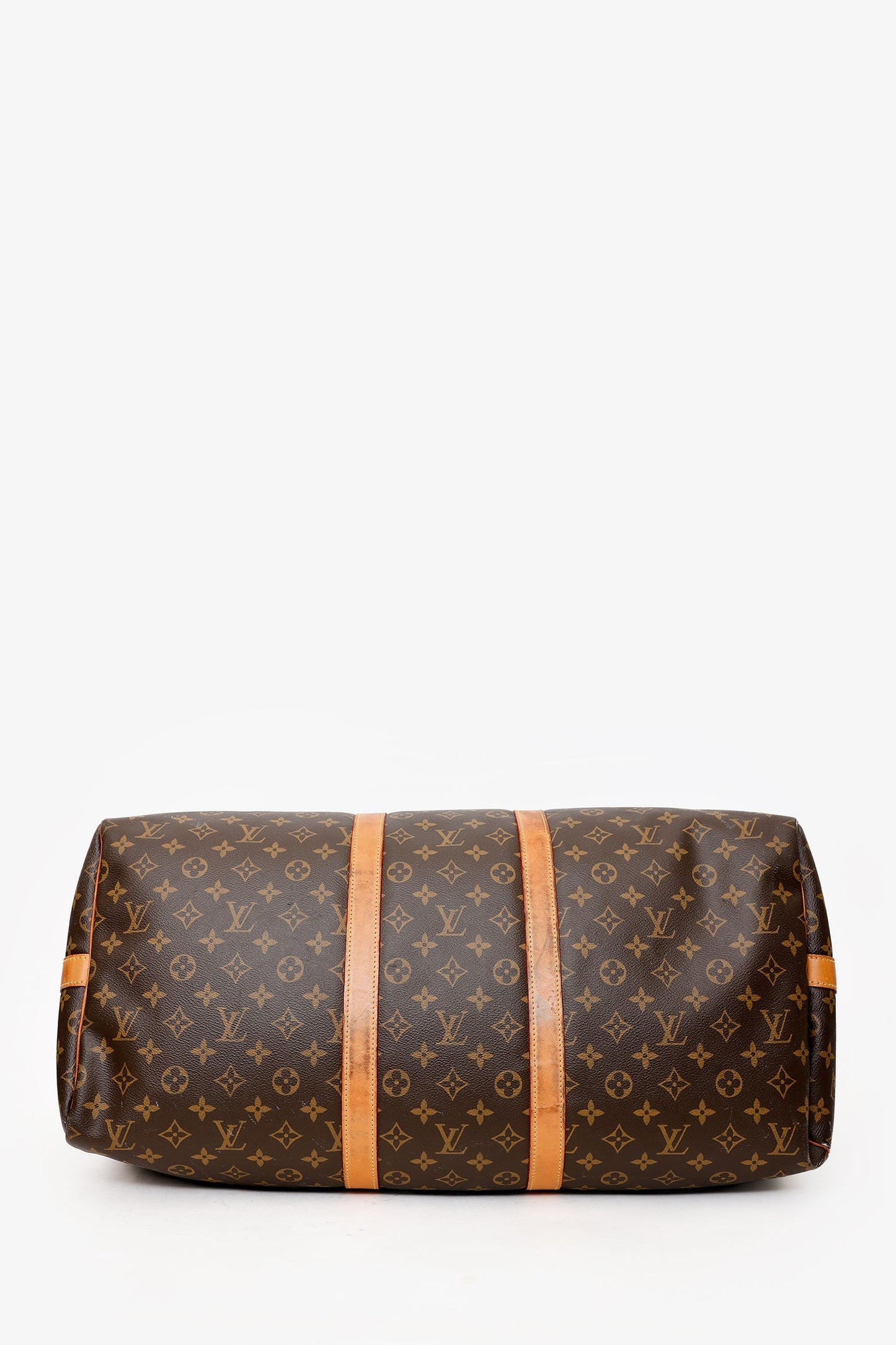 Louis Vuitton 2018 Monogram Canvas/Leather Keepall Bandoulière 55 With Strap