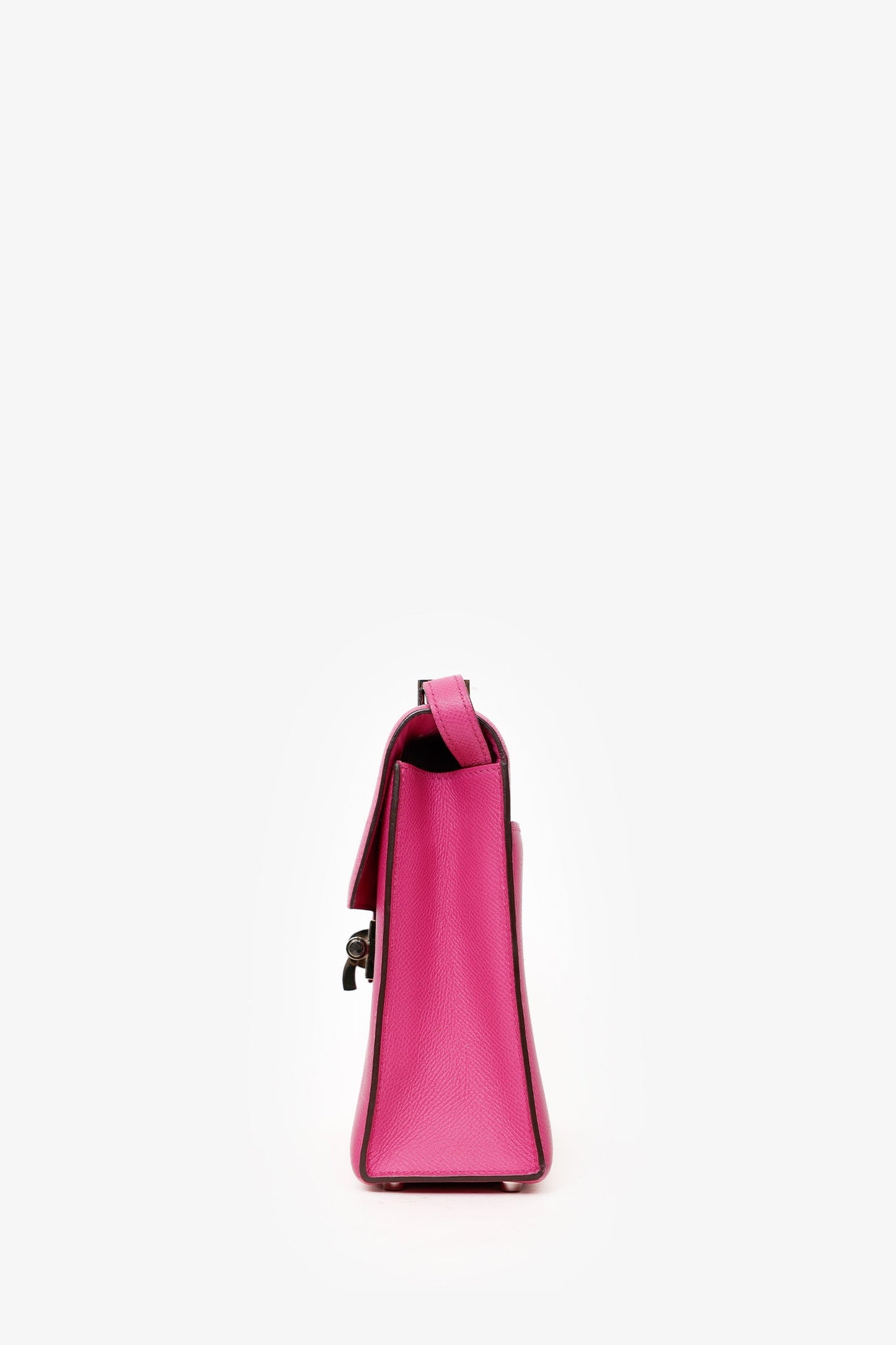Hermès 2018 Rose Pourpre Epsom Leather Verrou 23 Shoulder Bag