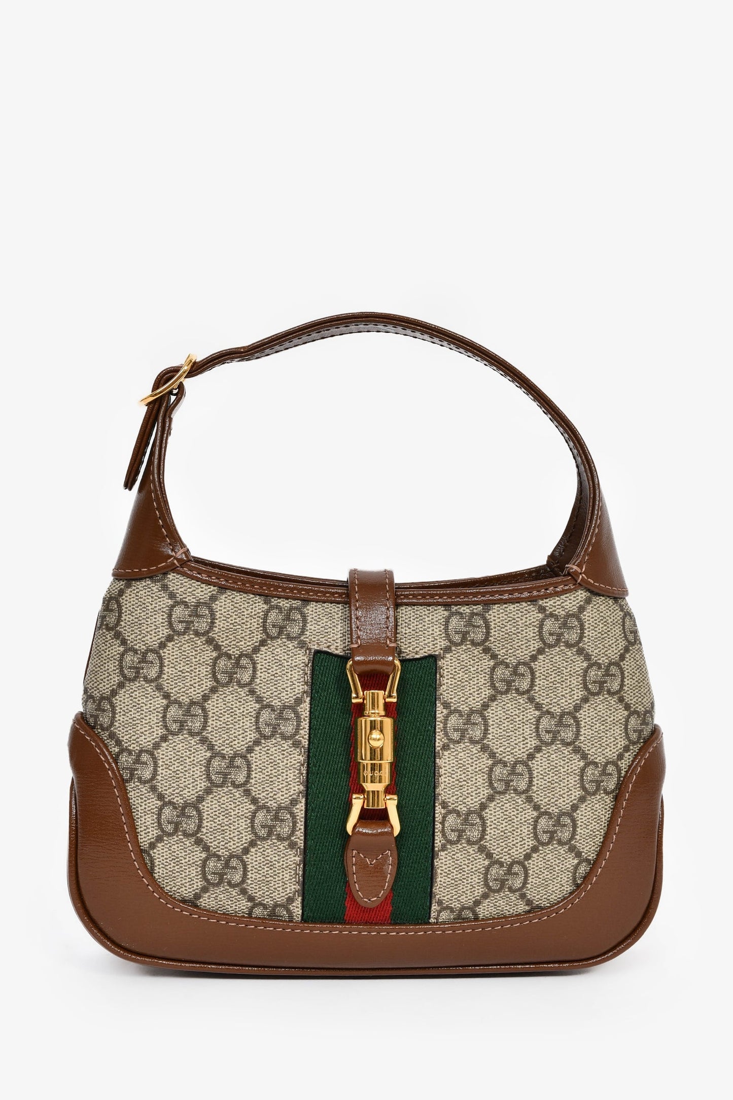 Gucci GG Supreme Canvas/Brown Leather Mini 'Jackie 1961'
