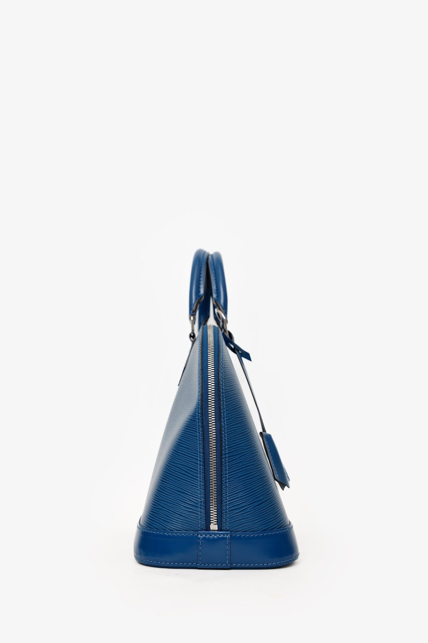 Louis Vuitton 2014 Blue Epi Leather Alma PM Top Handle Bag