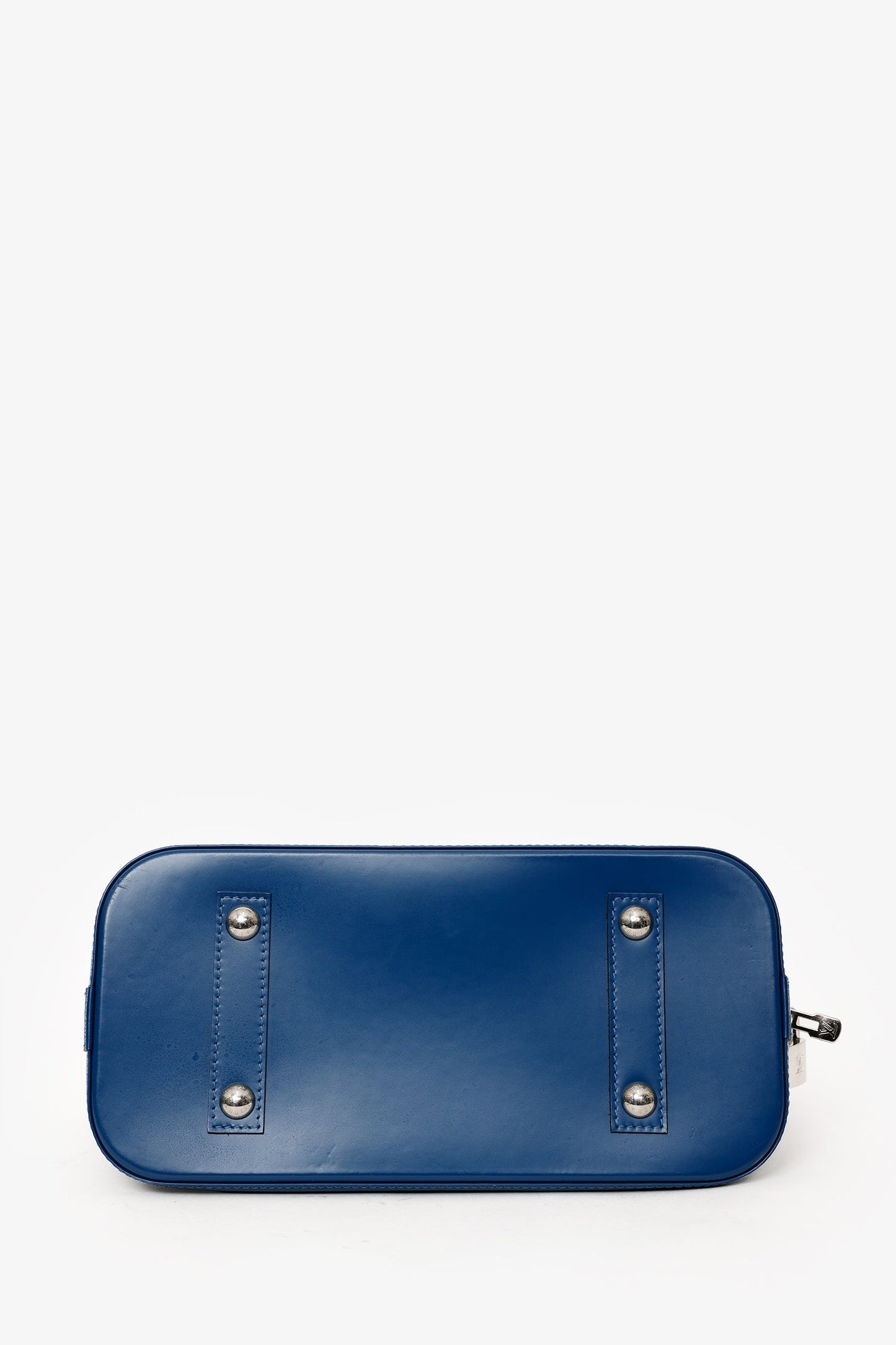 Louis Vuitton 2014 Blue Epi Leather Alma PM Top Handle Bag