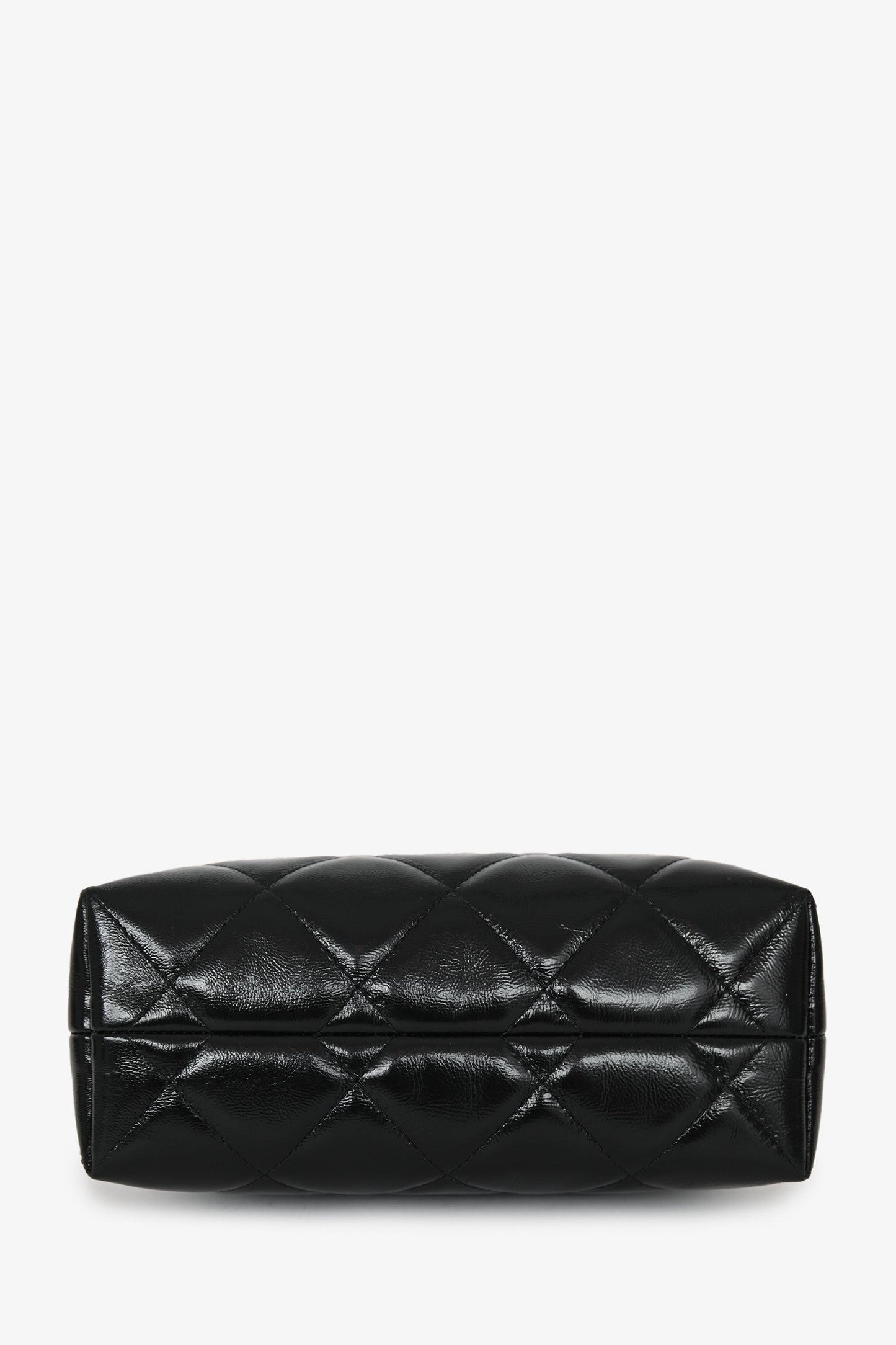 Chanel™ Black Leather Quilted CC Mini Hobo Bag With Chain