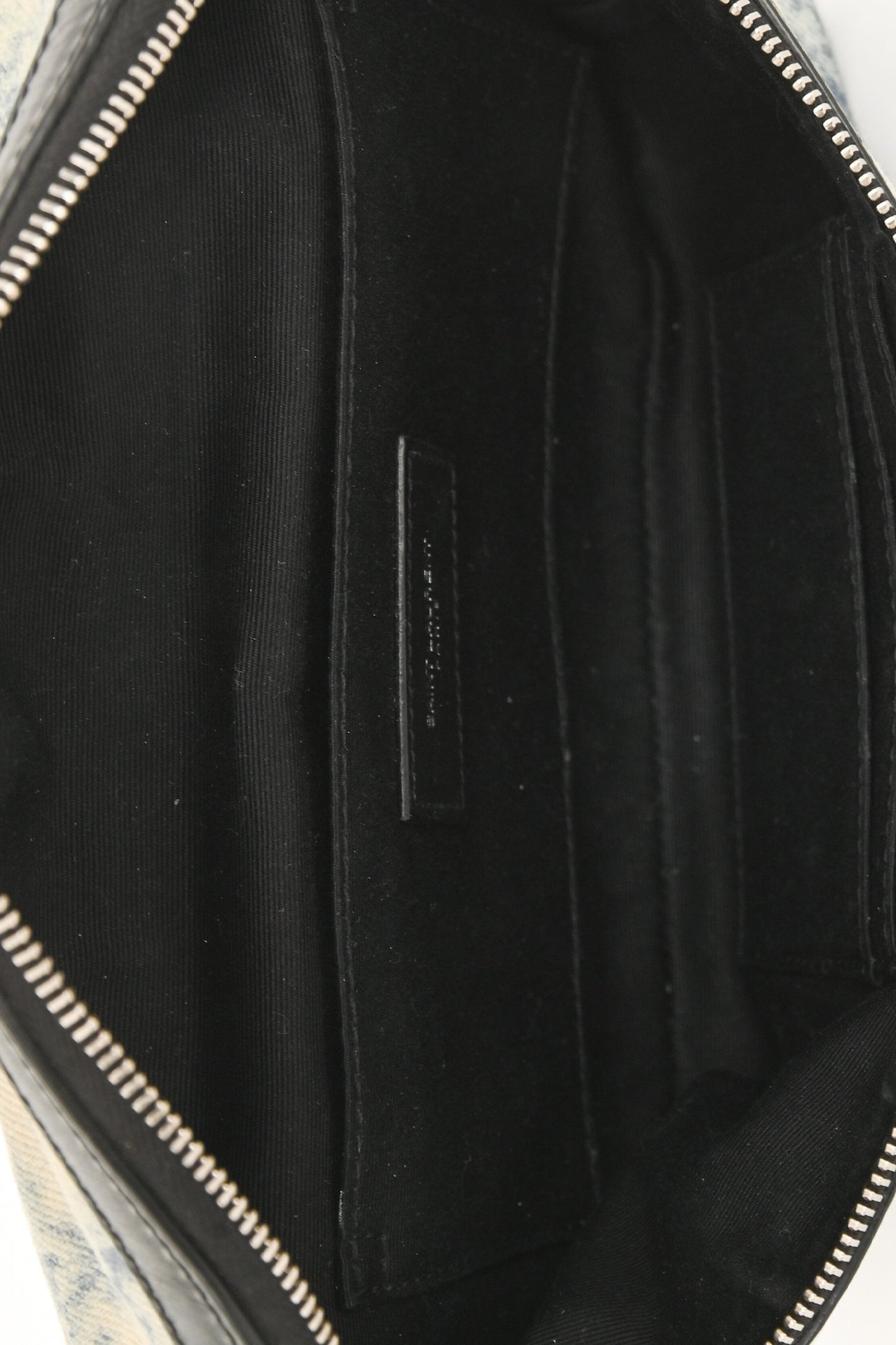 Saint Laurent 2020 Faded Blue Bleached Denim Belt Bag