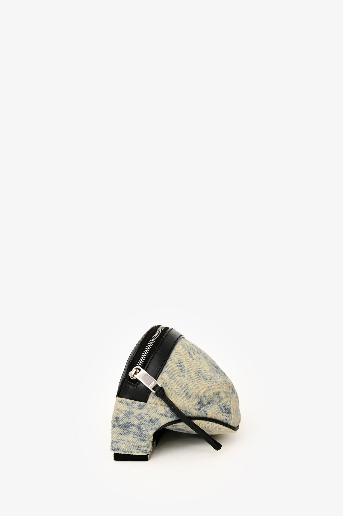 Saint Laurent 2020 Faded Blue Bleached Denim Belt Bag
