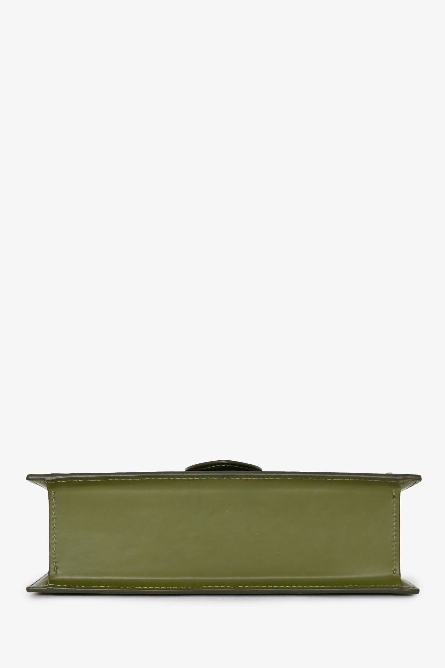 Jacquemus Olive Green Leather Le Grand Bambino with Strap