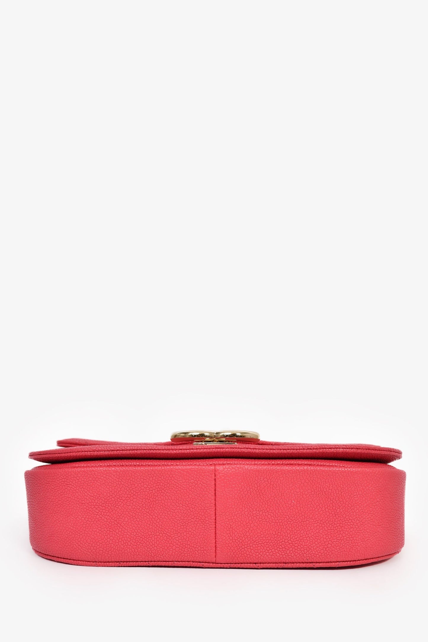 Chanel™ 2017/2018 Two Tone Pink Caviar Leather 'Paris-Cuba' Thread Around Flap Bag