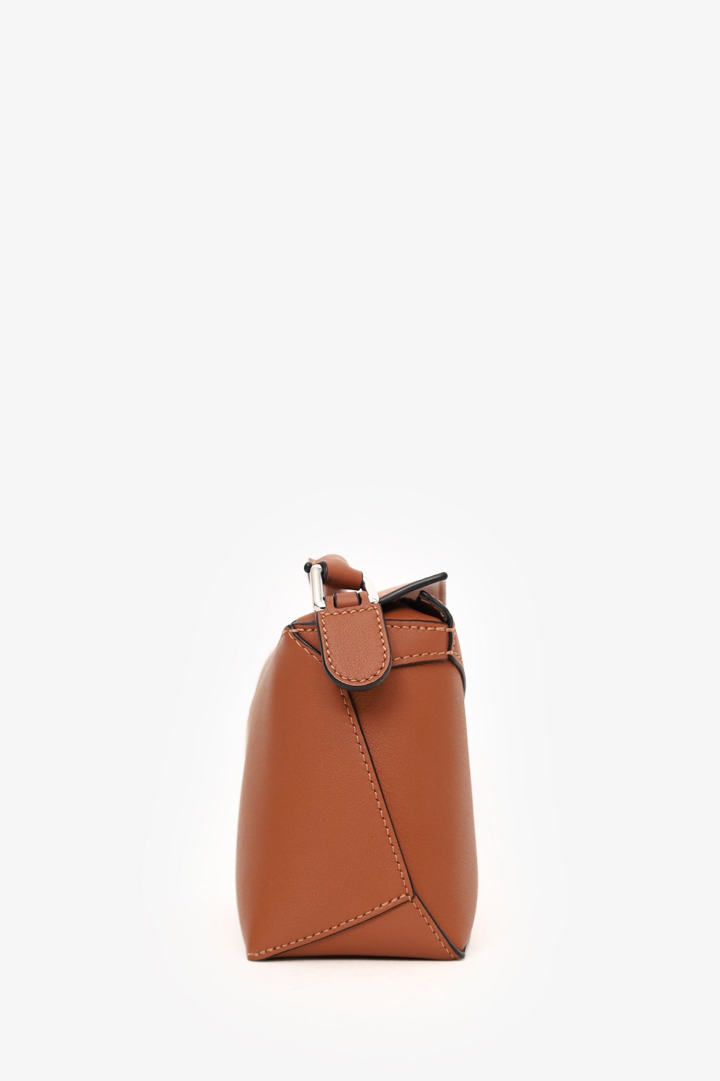 Loewe Brown Leather Mini Puzzle Crossbody With Strap
