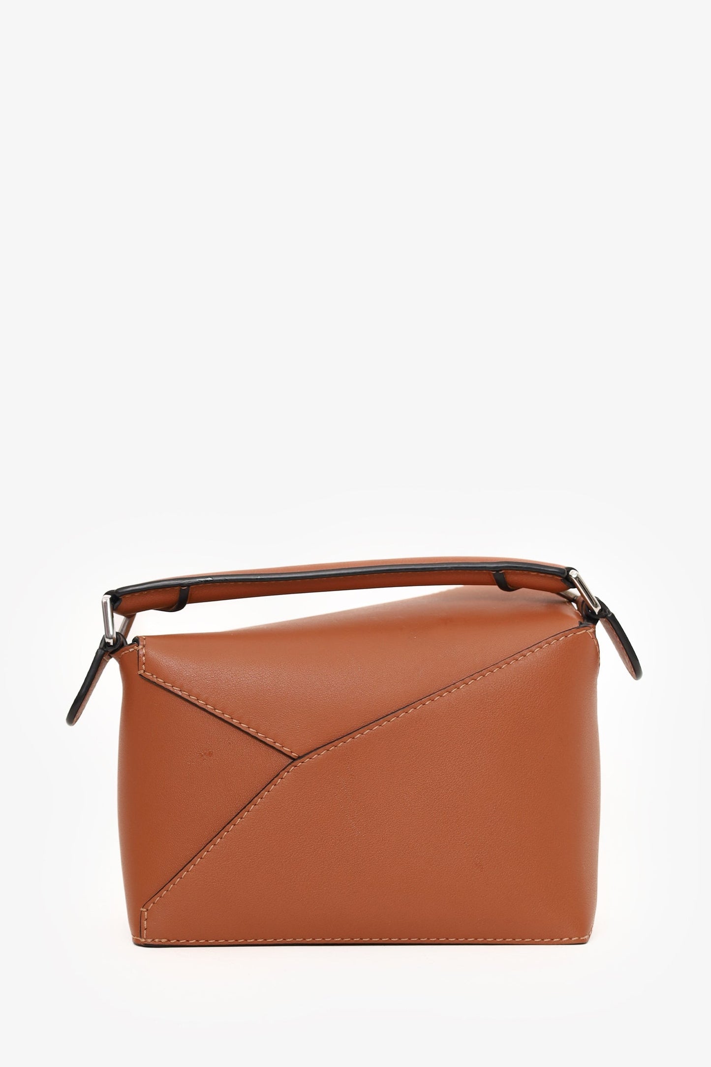 Loewe Brown Leather Mini Puzzle Crossbody With Strap