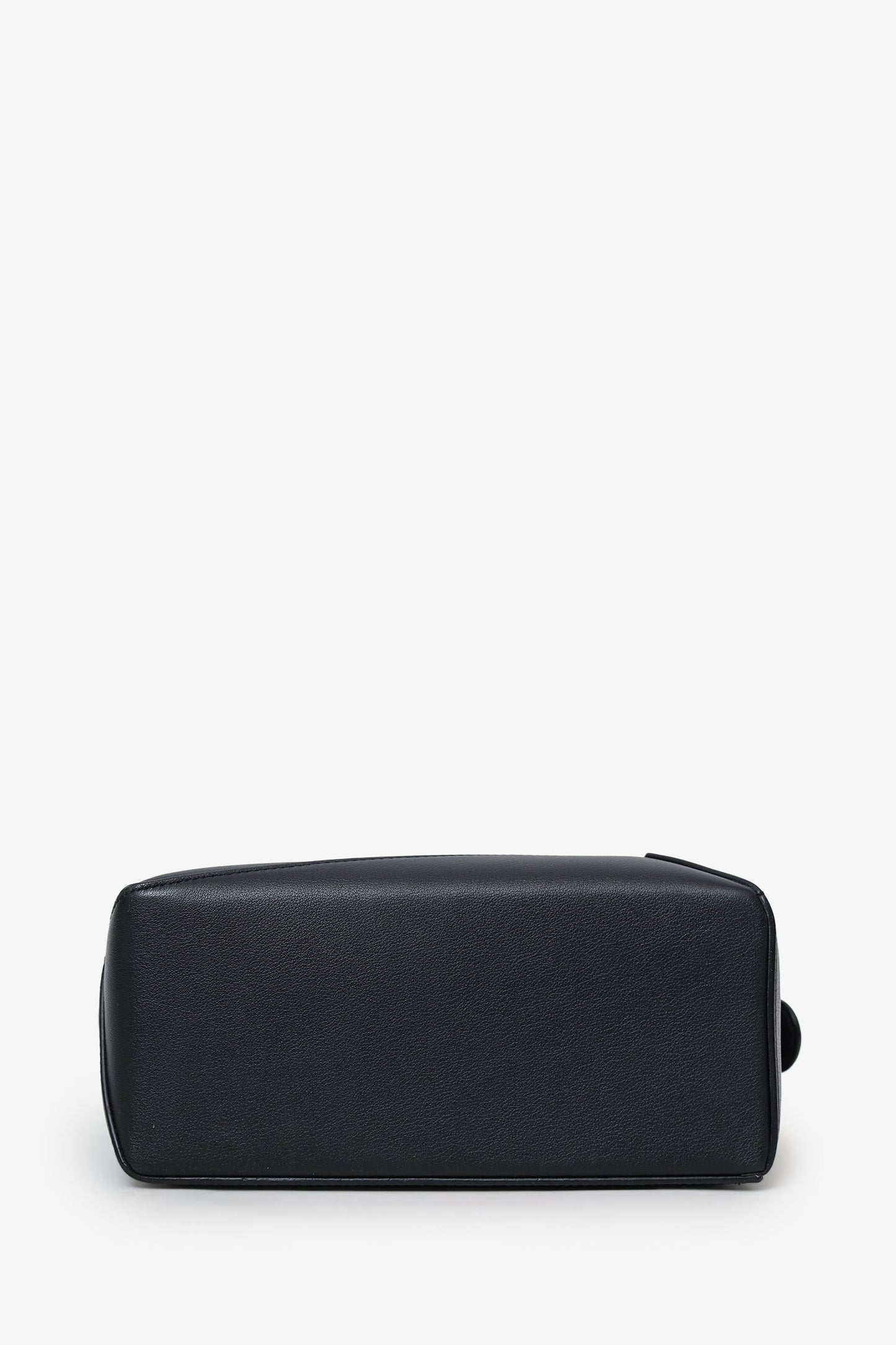 Loewe Black Leather Puzzle Small Edge Bag With Strap