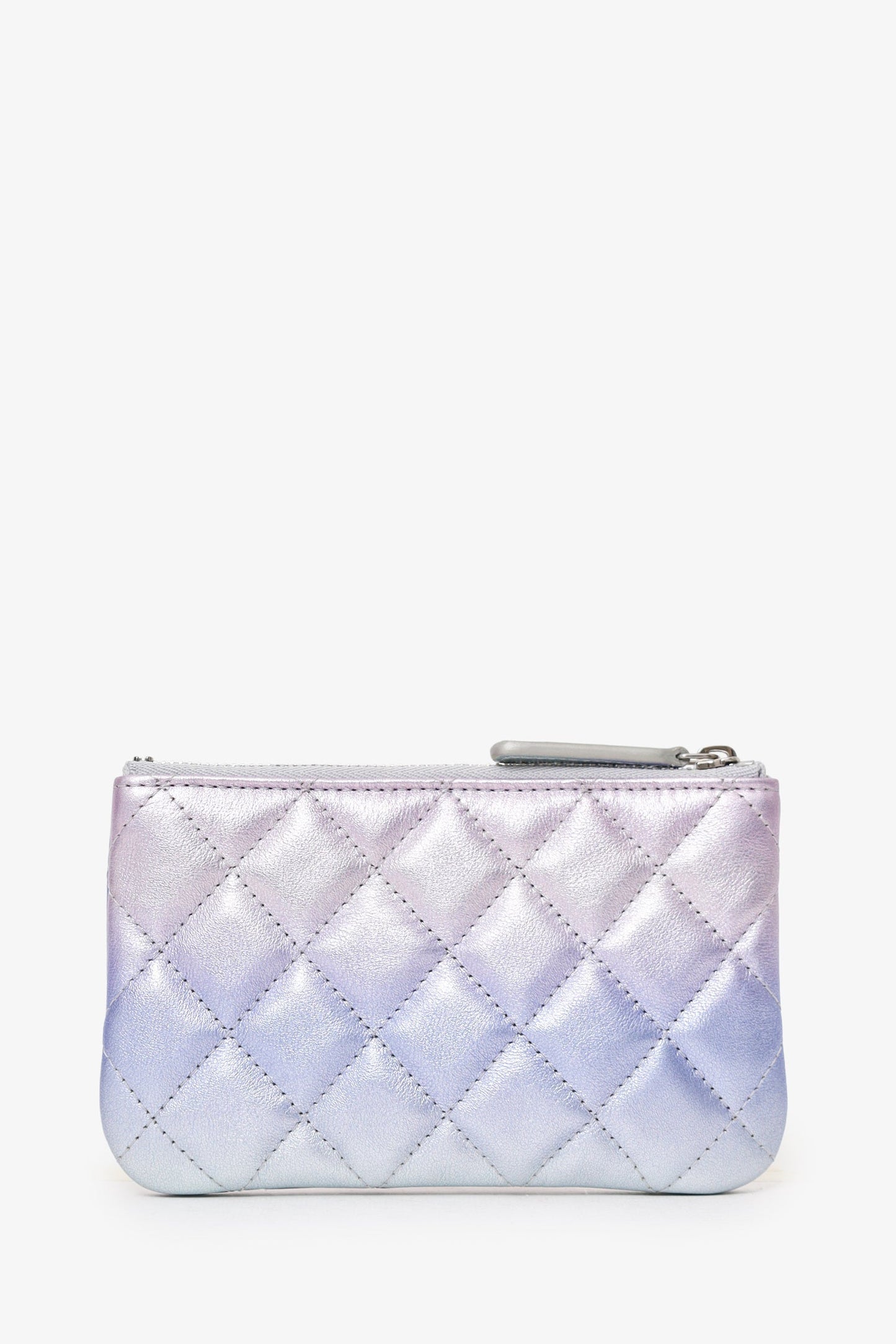 Chanel™ 21K Iridescent Ombre Purple Leather Mini O-case Pouch