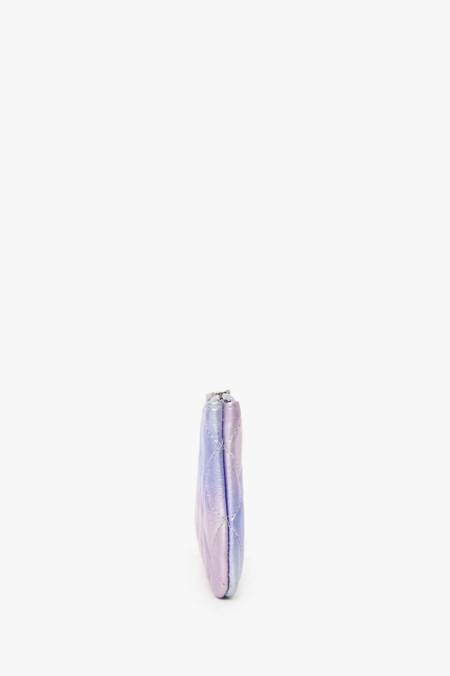 Chanel™ 21K Iridescent Ombre Purple Leather Mini O-case Pouch