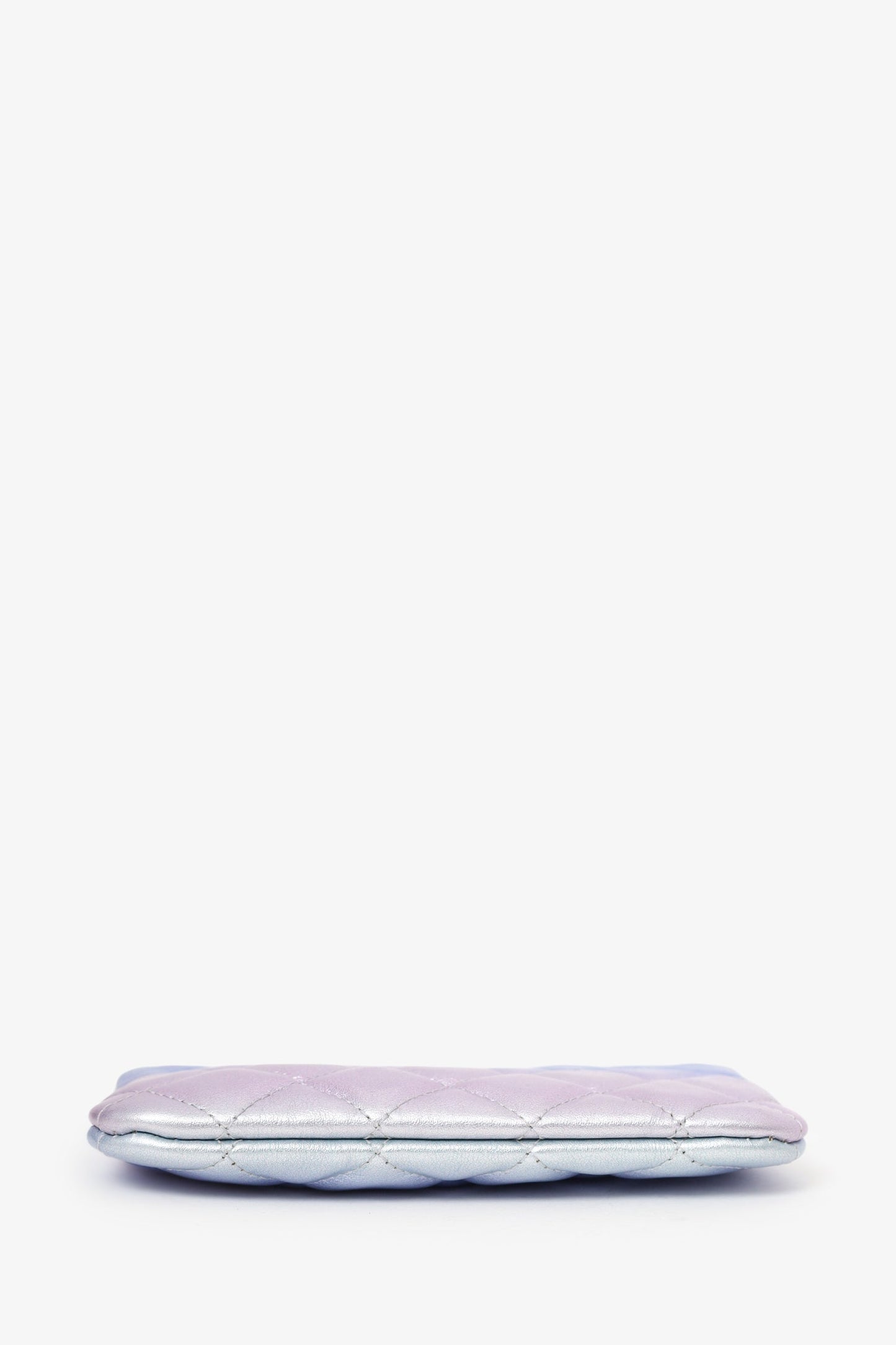 Chanel™ 21K Iridescent Ombre Purple Leather Mini O-case Pouch