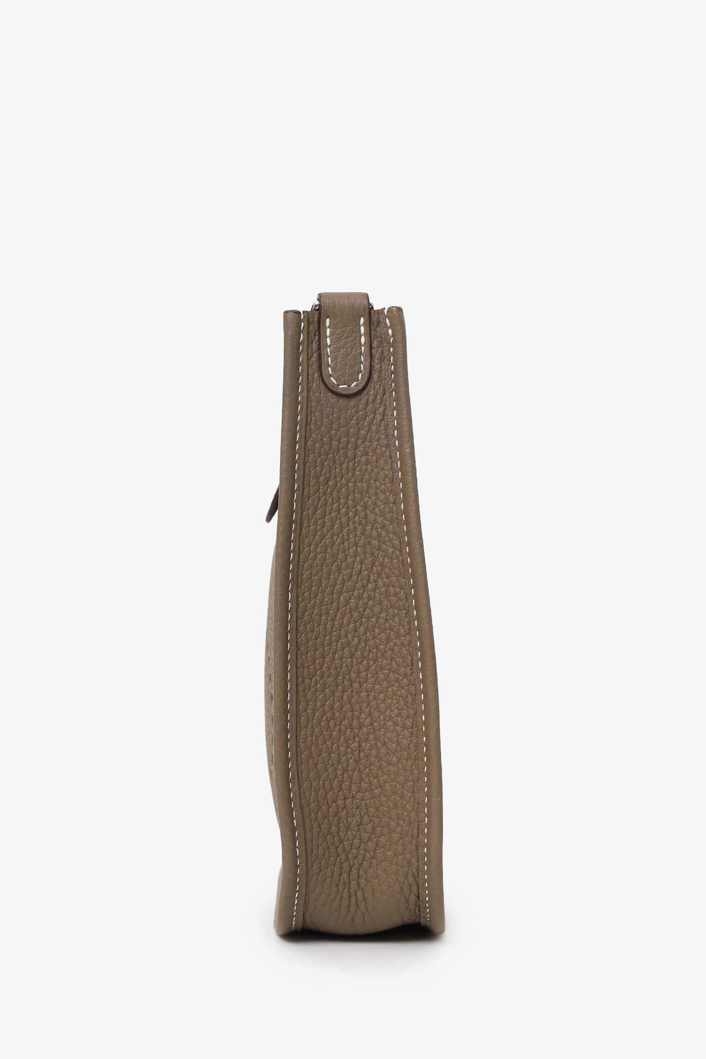 Hermès 2024 Etoupe Clemence Leather Mini Evelyne TPM 16 Crossbody